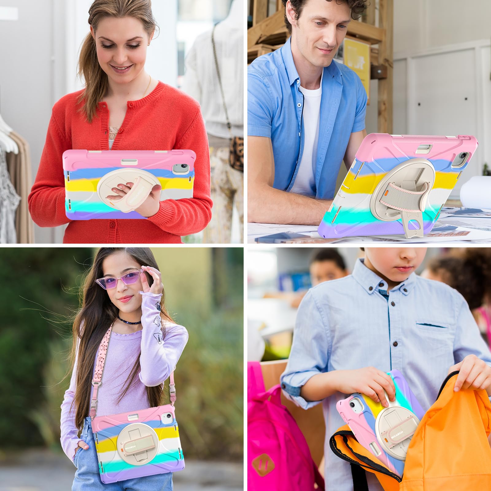 Braecnstock Kids Case For Apple Ipad Air 11 Inch 2024 6Th Gen Ipad Pro 11 4Th 3Rd 2Nd 1St Gen Ipad Air 5Th 4Th Gen 10.9'' Shockp