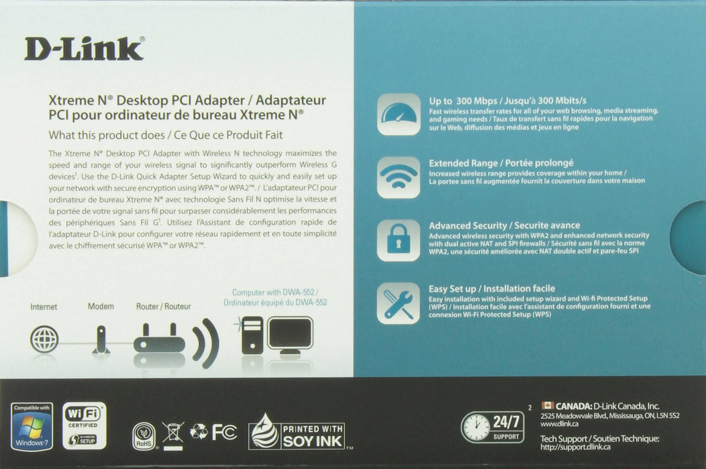 D-Link Dwa-552 Extreme-N Wireless Pci Adapter