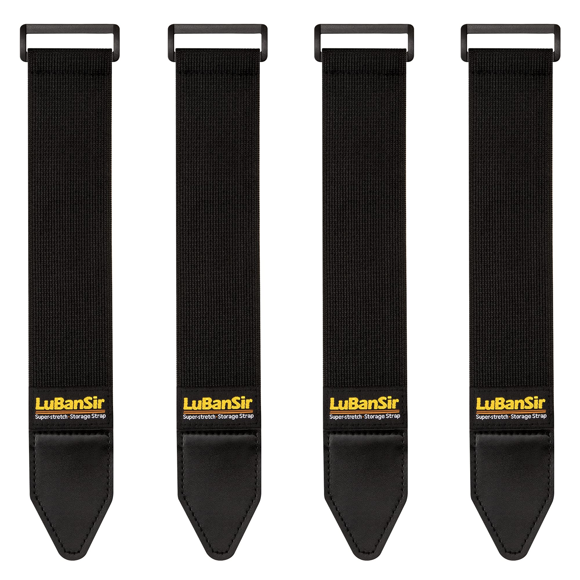 Lubansir Cinch Straps, 2'' X 24'' (4 Pack) Elastic Hook And Loop Storage Strap For Extension Cord, Cable, Cord Wrap, Rope And Ho