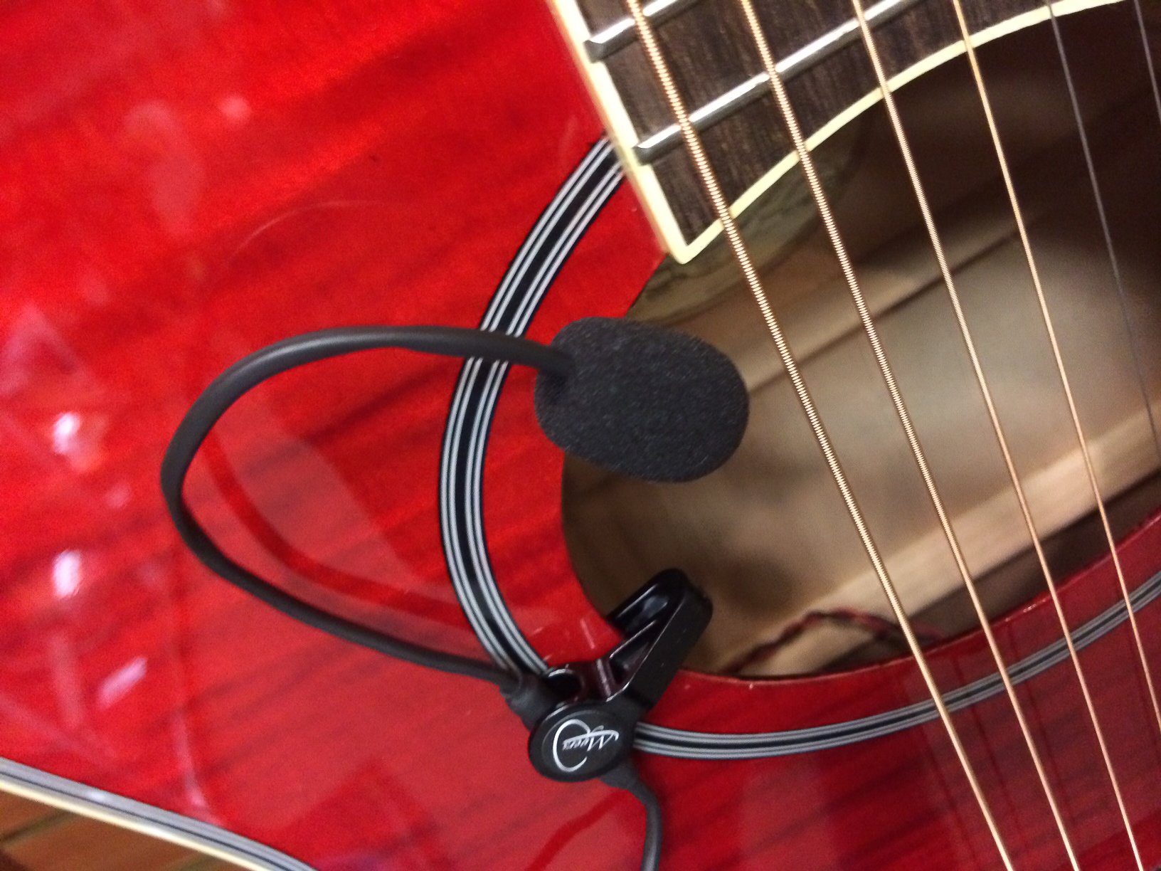 The Feather Orchestra Acoustic Guitar Microphone With Flexible Micro-Gooseneck By Myers Pickups