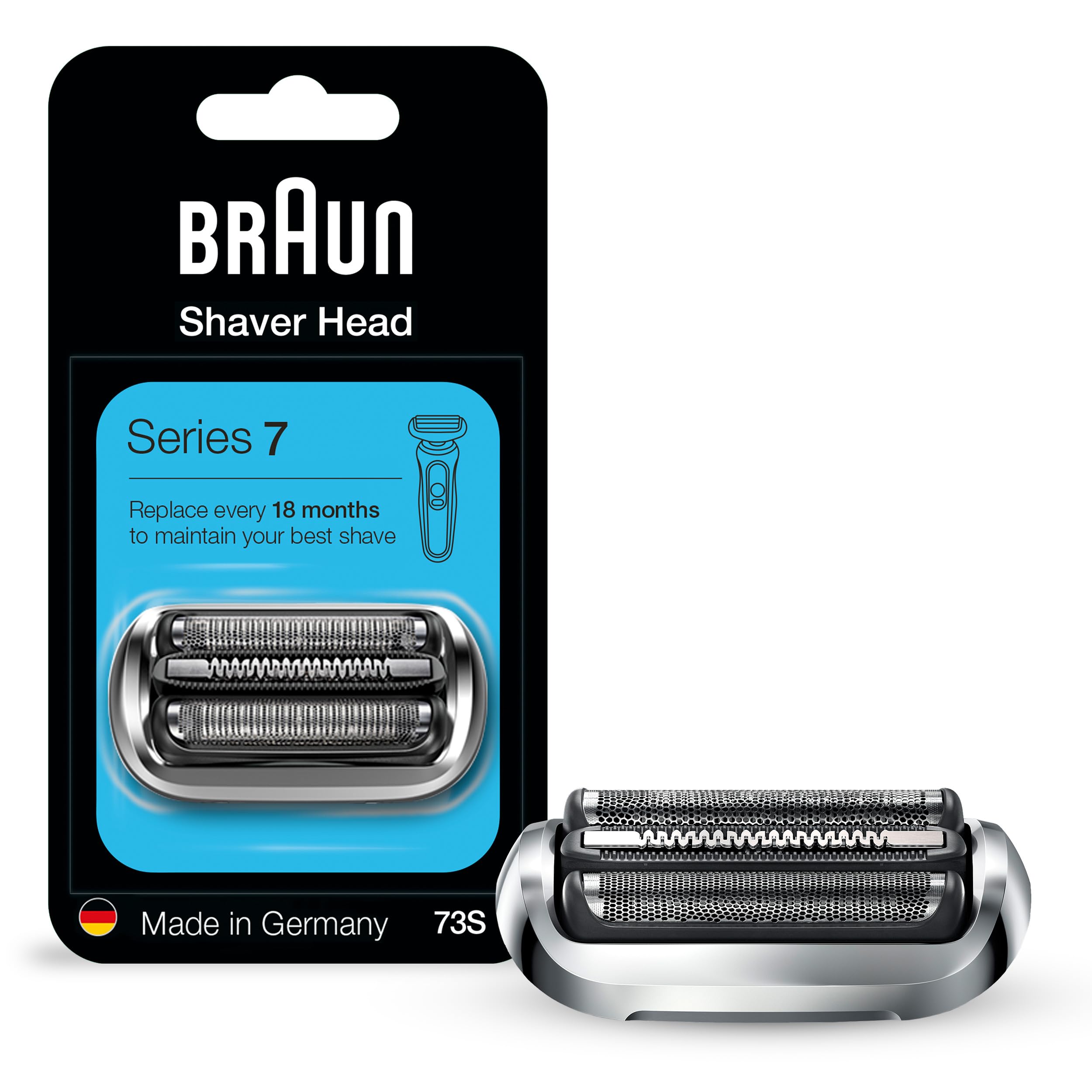 Braun Series 7 New Generation Electric Shaver 73s Replacement Head, Compatible with 7020s, 7025s, 7085cc, 7027cs, 7071cc and 707