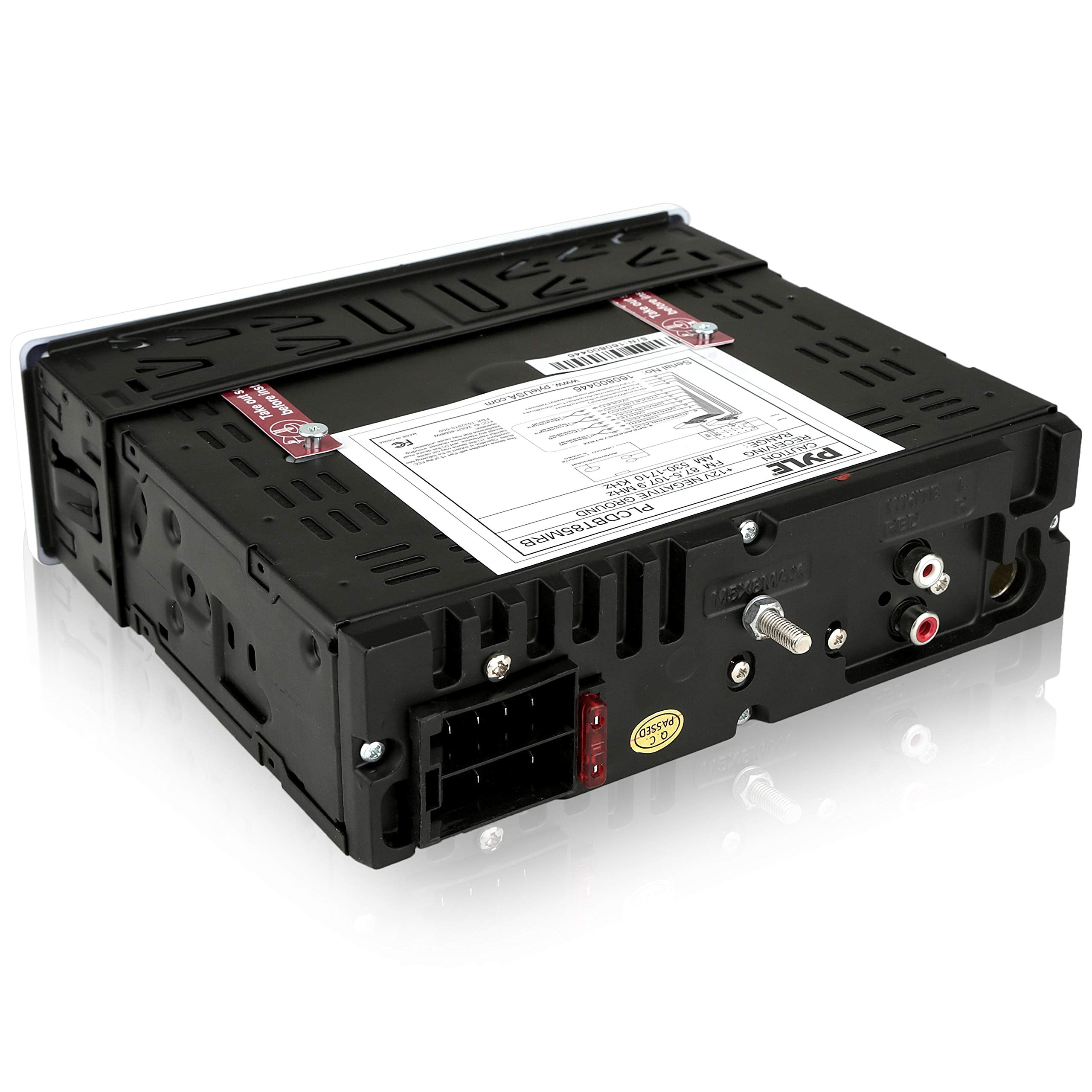 Pyle Marine Stereo Receiver Speaker Kit   In Dash Lcd Digital Console Built In Bluetooth & Microphone 6.5    Waterproof Speakers