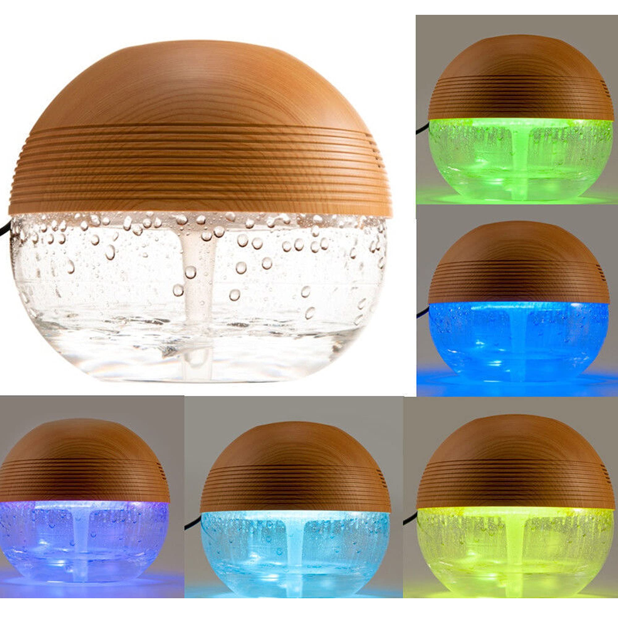 Water Based Air Revitalizer Purifier Odor Remover Humidifier Aromatherapy Air Cleaner (Silver)