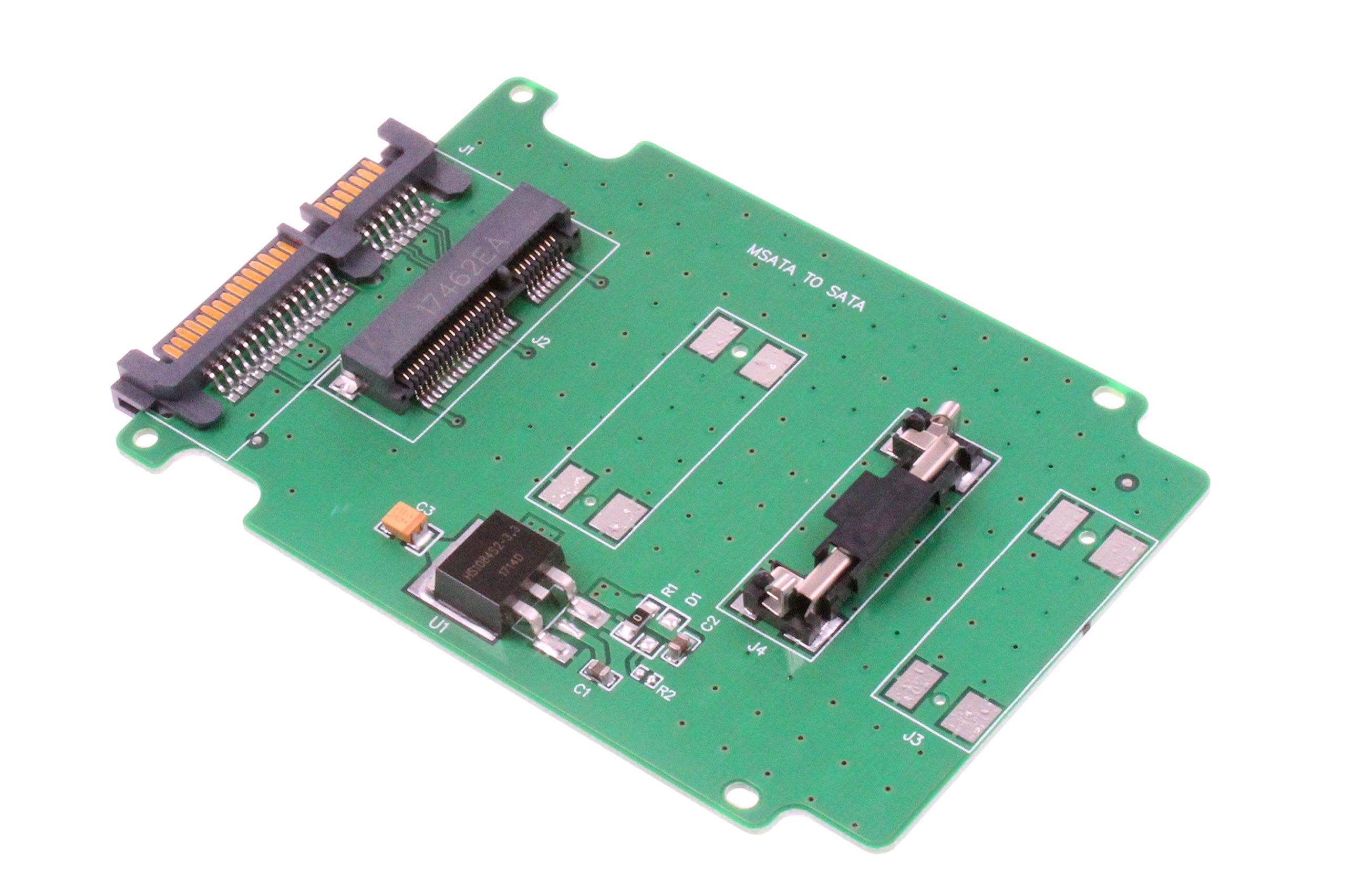 NOYITO mSATA to SATA 3.0 Adapter Converter Card 50mm mSATA SSD to 2.5    SATA SSD 15+7 Pin Adapter