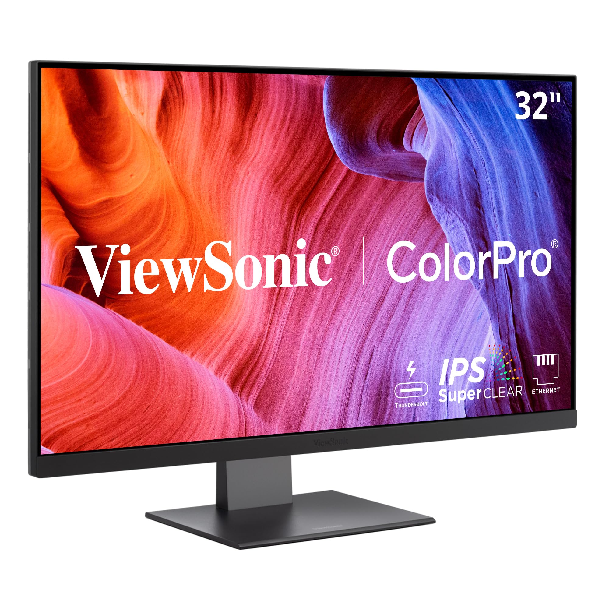 ViewSonic VP3276T-4K 32 Inch 4K ColorPro Monitor, IPS Display with 100% sRGB and Pantone Validated for Mac Studio and MacBook Pr