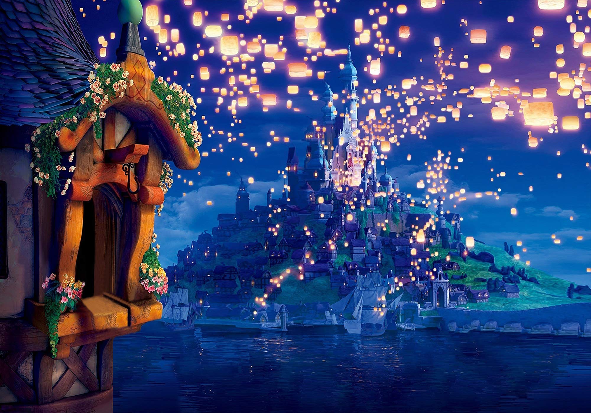 Fantasy Cartoon Castle Princess Background For Happy Birthday Party Mtmety 10X7Ft Fairy Tale Long Hair Baby Shower Birthday Part