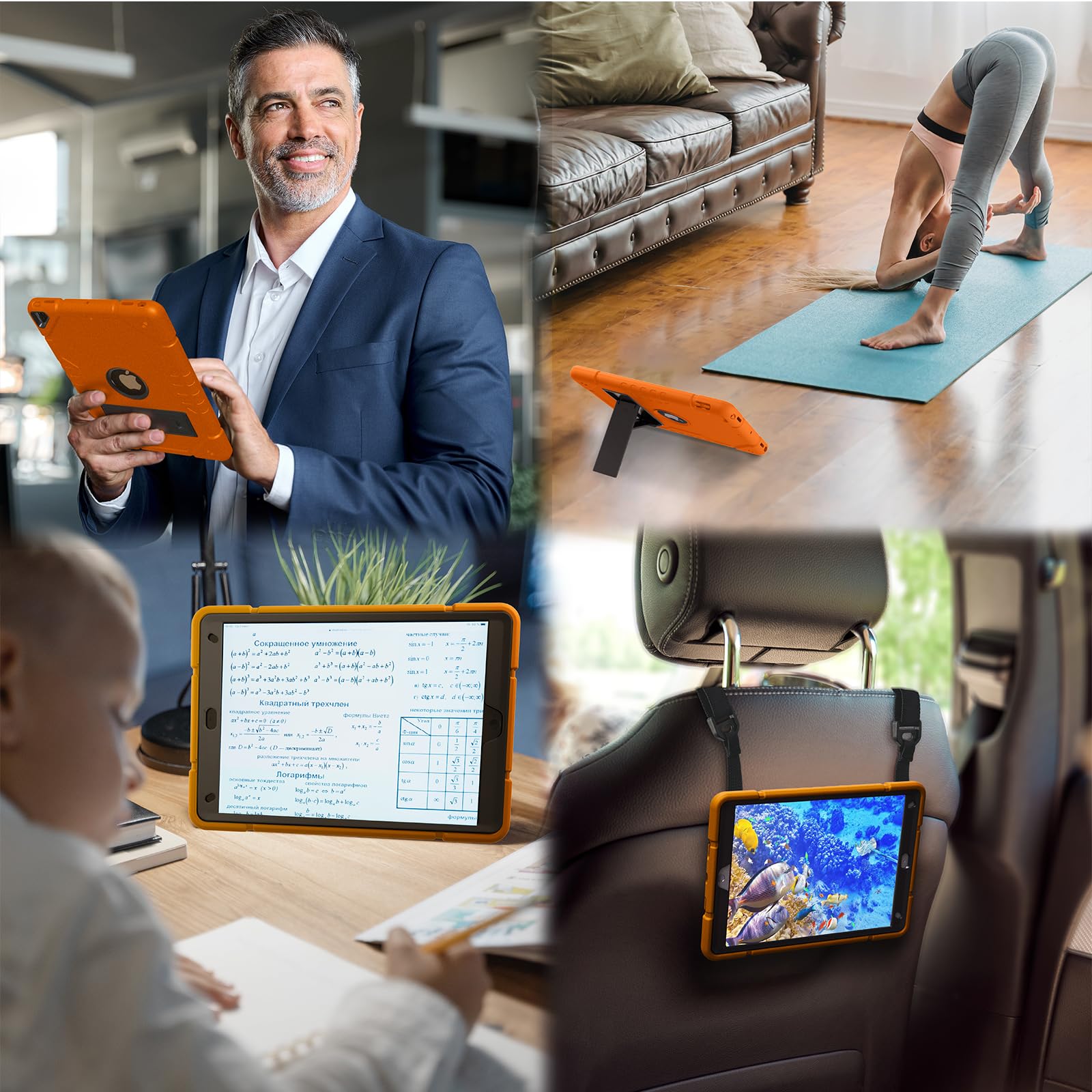 Kepaitok Ipad 9Th/8Th/7Th Generation Case For 10.2 Inch Ipad With Kickstand 2 Angles Built In Stand For Kids Shockproof Case,Hea