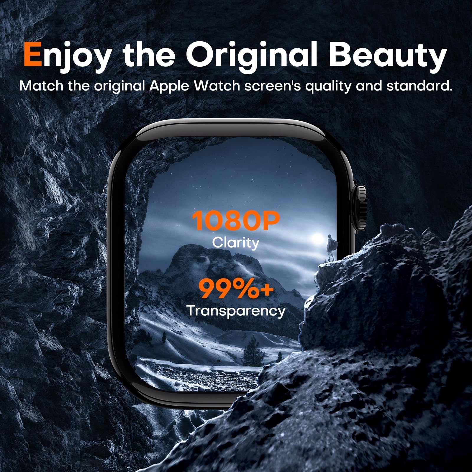 L?K 8 Pack For Apple Watch Series 10 Screen Protector 46Mm  Self Healing Tpu Screen Protector, Anti Scratch 0 Bubble, Hd Touch S