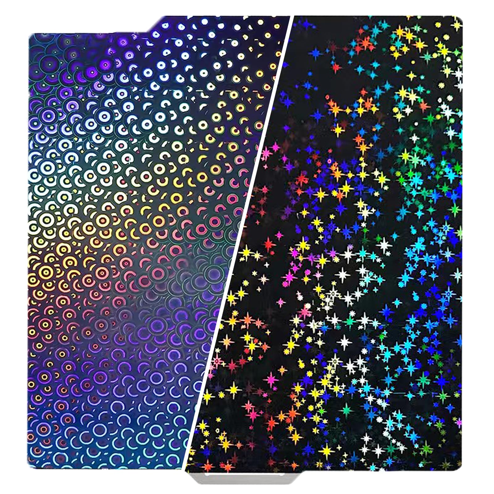 Galaxy Pey+Kaleidoscope Pek Bambu Build Plate For Bambu Labs X1 X1C X1E P1P P1S A1 3D Pritner, Double Sided Smooth Flexible Spri