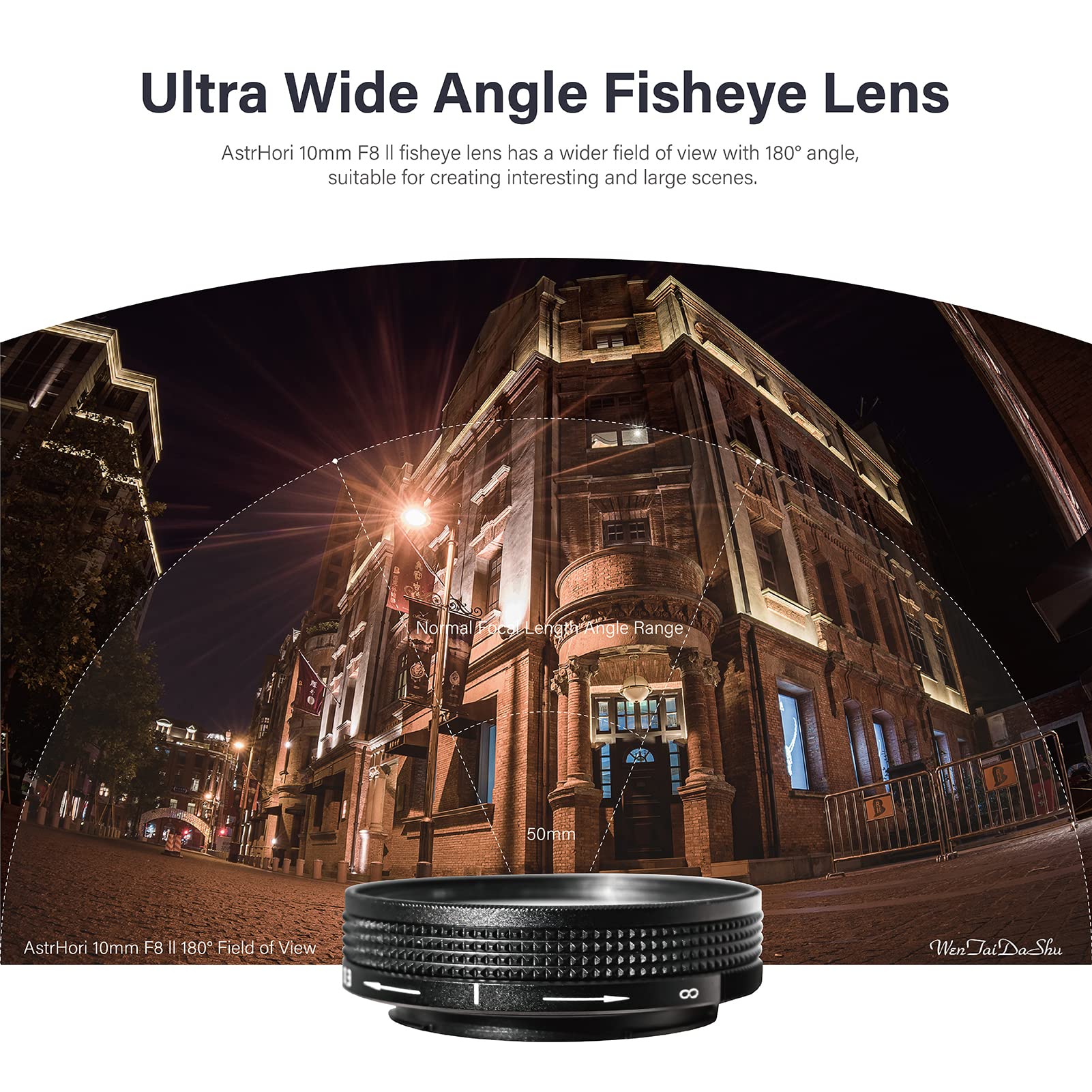 Astrhori 10Mm F8 Ii Ultra Wide Angle Fisheye Aps C Manual Prime Lens Compatible With Fuji Fujifilm X Mount Mirrorless Camera X E