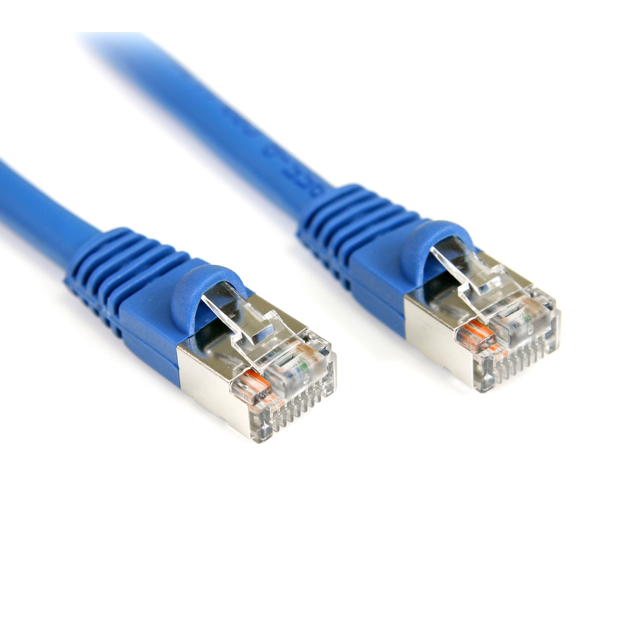 Startech.Com 100 Ft. (30.5 M) Cat5E Ethernet Cable   Patch Cable   Shielded   Blue   Ethernet Network Cable (S45Patch100B)