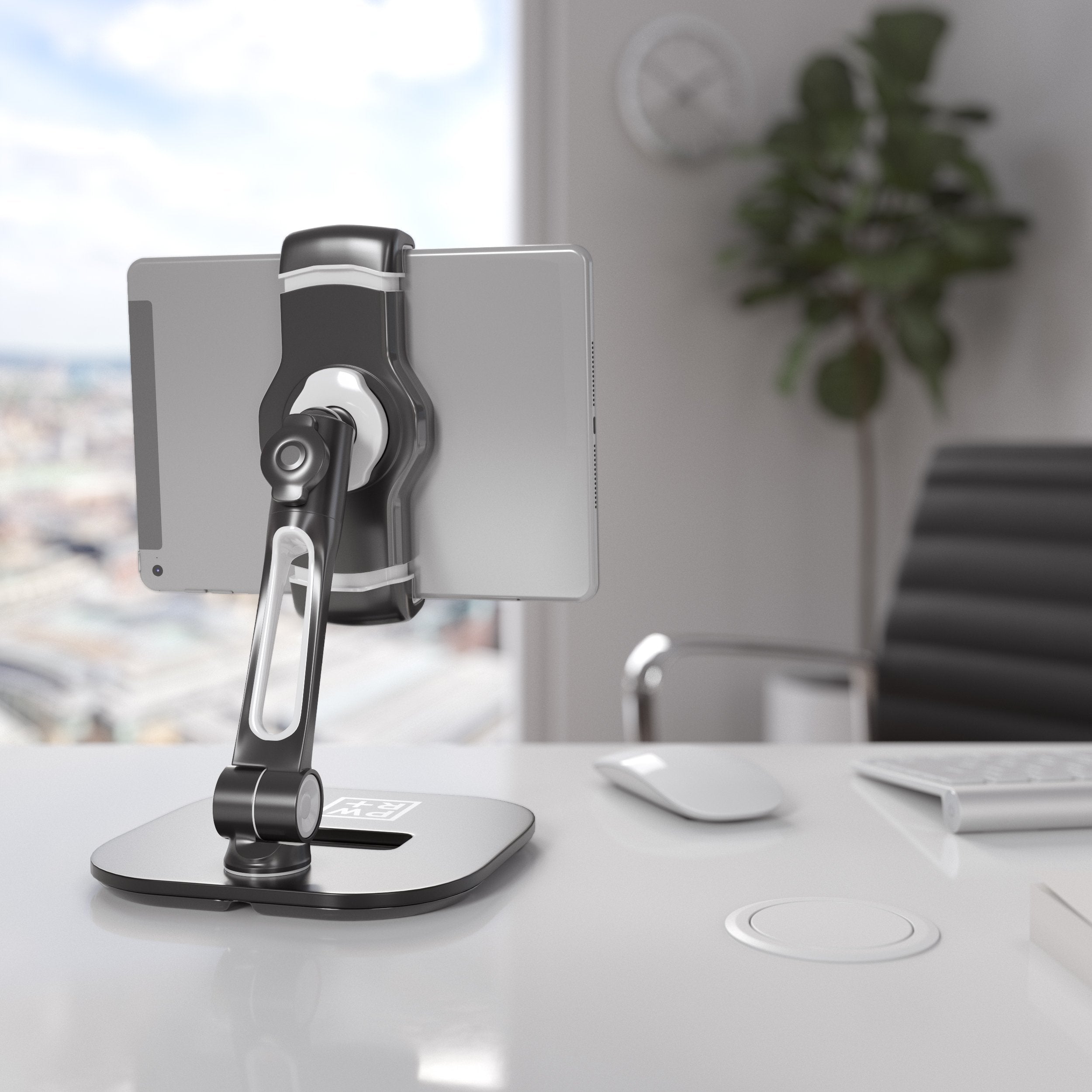 Tablet Stands And Holders Adjustable: Tablet Cell Phone Holder 360 Degree Swivel Angle Rotation For 4 To 11 Inches Tab Phone Ipa