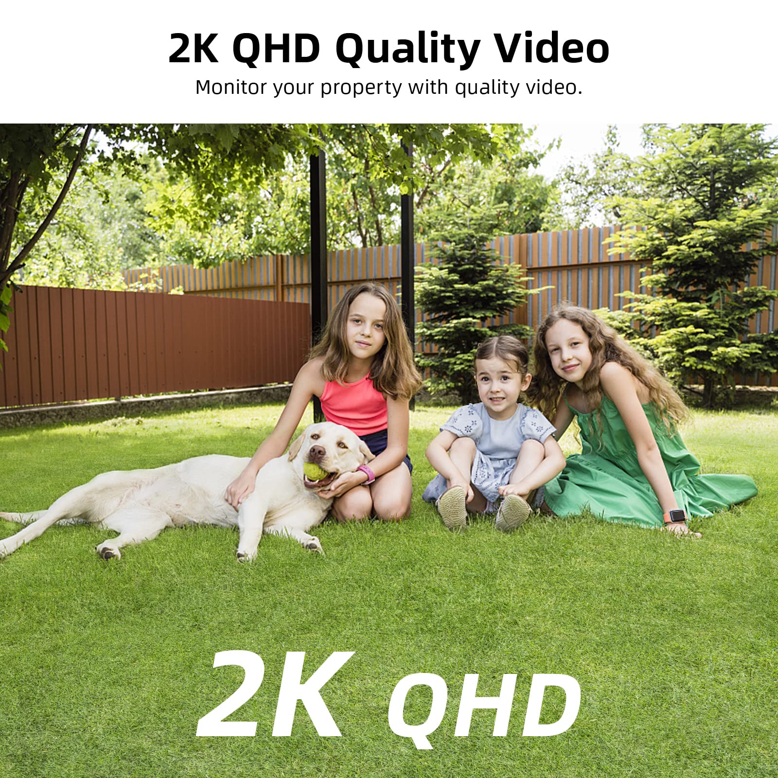 Aosu 2 Pack Security Camera Wireless Outdoor   2K/3Mp Battery Powered Exterior Camera   Siren Alarm, Color Night Vision, 2 Way A