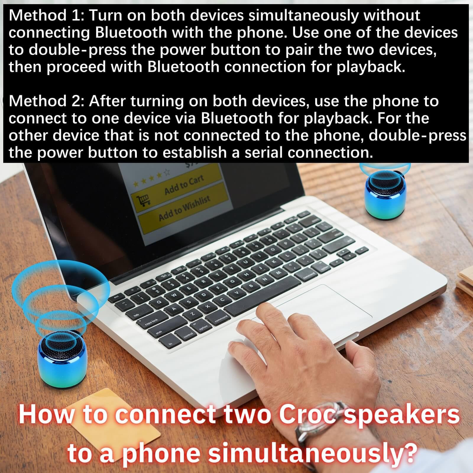 Uueenn Croc Speaker, Mini Speaker For Croc, Halloween Mini Speaker, Bluetooth Croc Charm, Silver