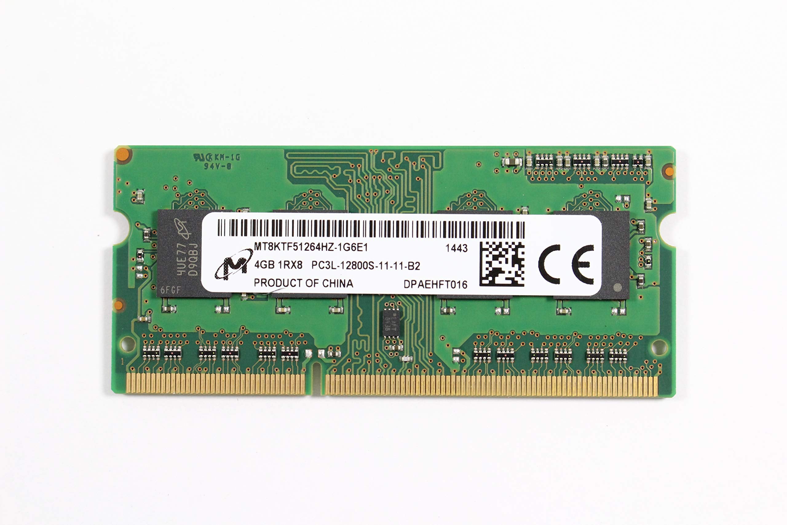 Micron 4Gb Sodimm Laptop Memory, Mt8Ktf51264Hz Pc3L 12800S 11 13 B4 Non Ecc Pc 1
