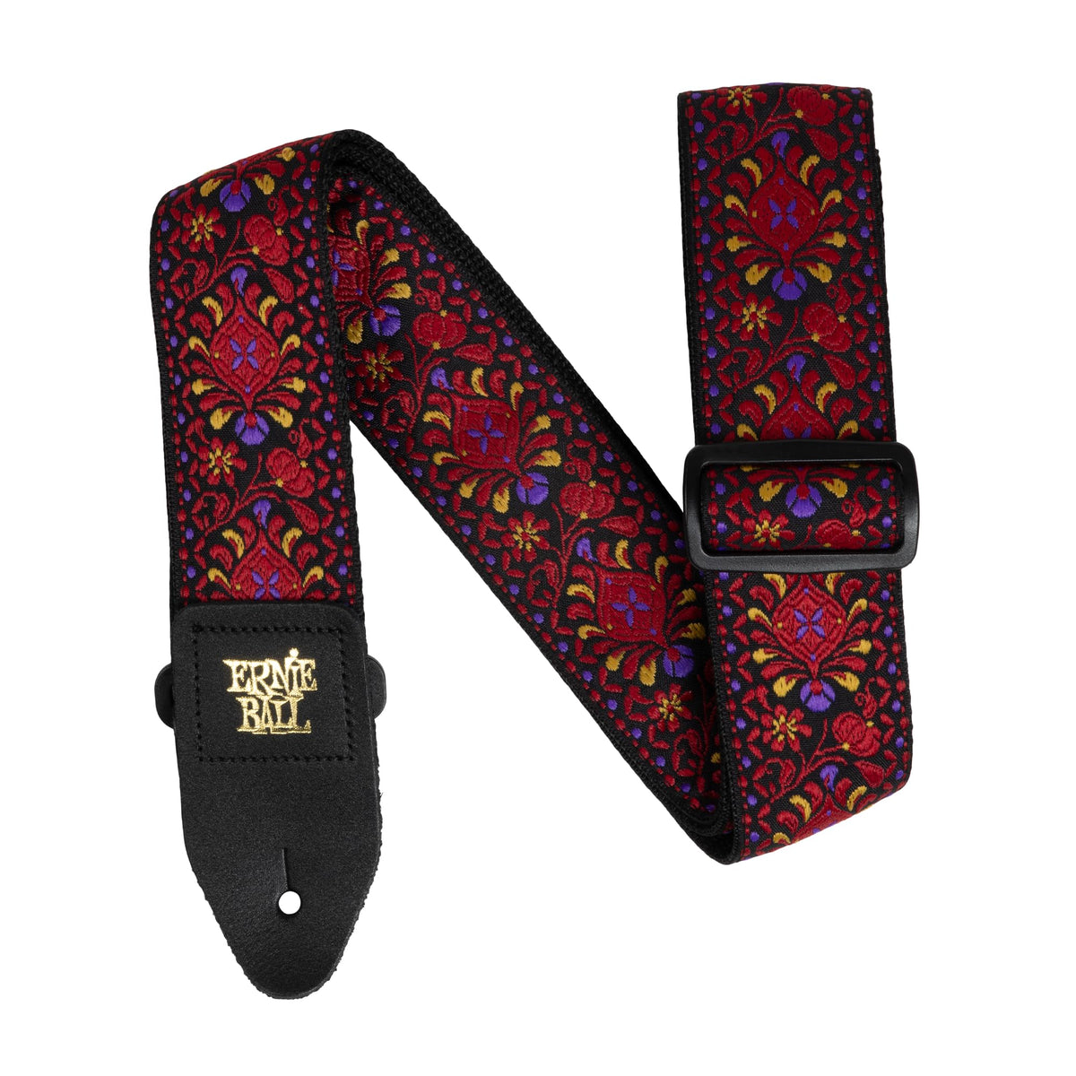 Ernie Ball Classic Jacquard Guitar/Bass Strap   Crimson Royal Bloom (P05369)