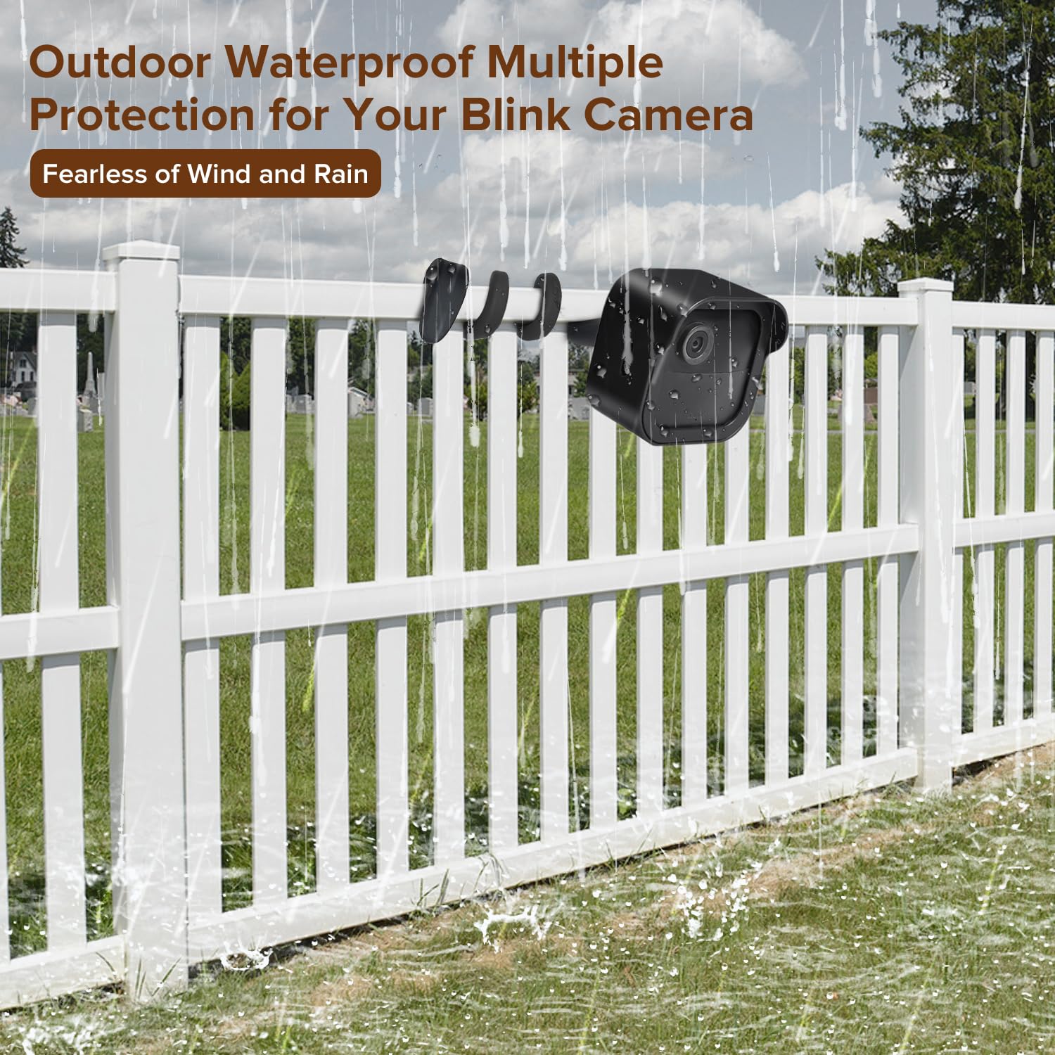 Delilyn Flexible Twist Mount For All New Blink Outdoor 4 (4Th Gen) & Blink Outdoor (3Rd Gen), Weatherproof Protective Housing Wi