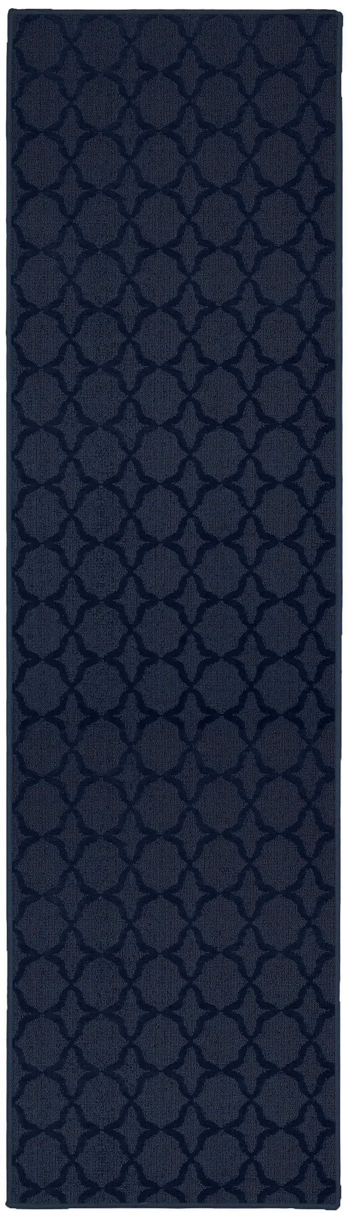 Garland Rug Sparta 2 Ft X 8 Ft Area Rug Large Runner Navy