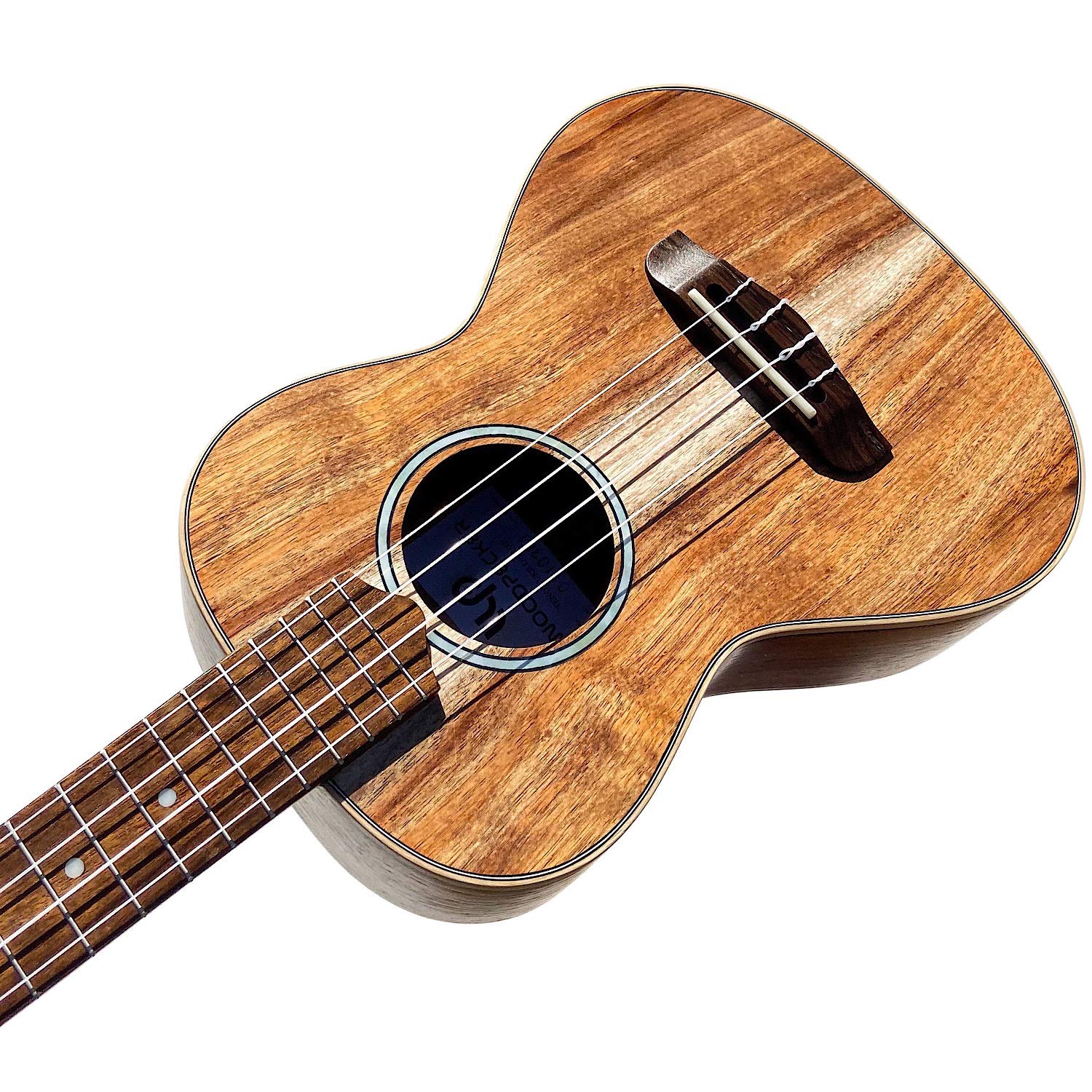 Inlay Sticker For Tenor Ukuleles - Soundhole Rosette/Purfling - White Pearl