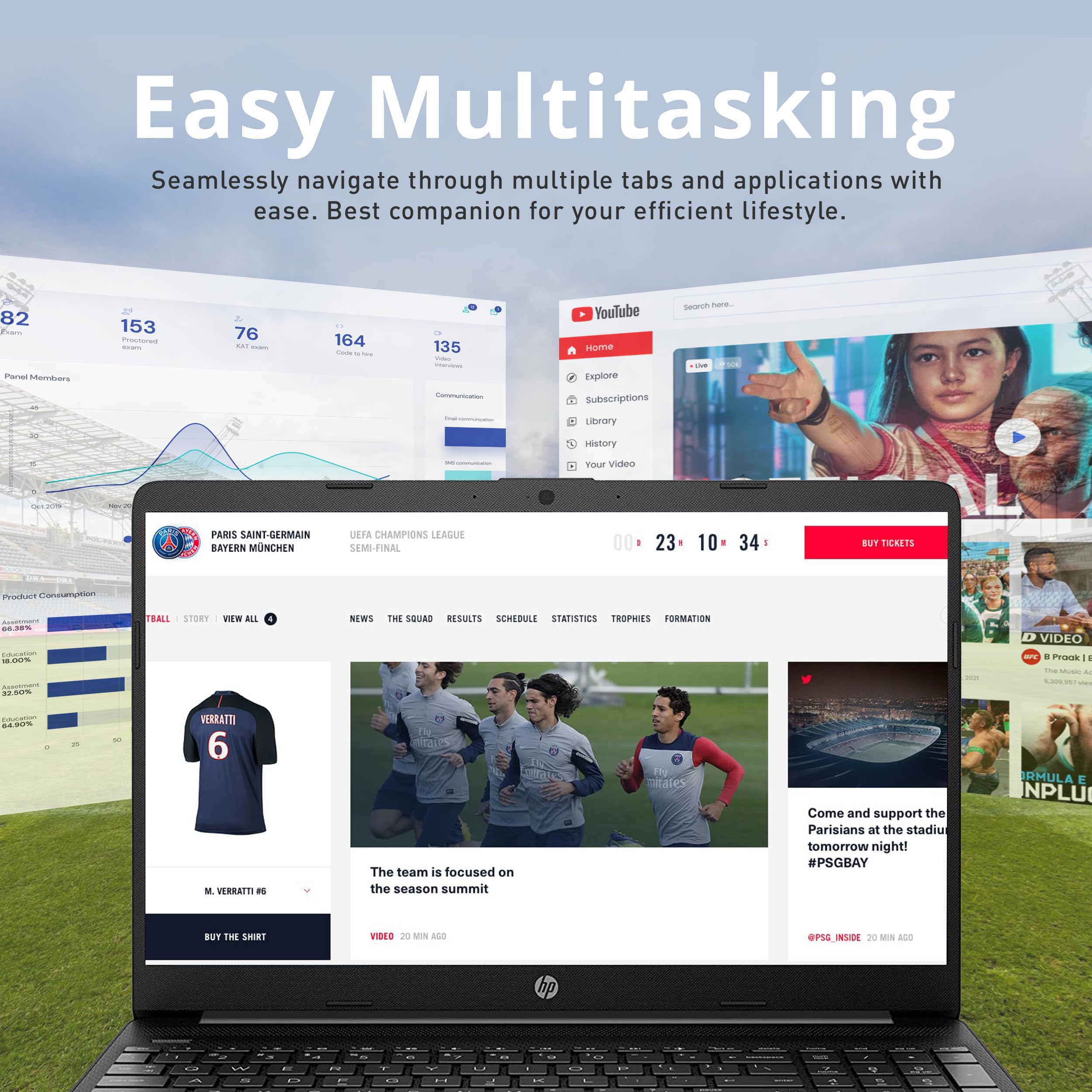 Hp 15.6'' Diagonal Fhd Ips Anti Glare Laptop, Intel Celeron N4020, 8Gb Ram, 256Gb Pcie Ssd, Intel Uhd Graphics 600, 1 Year Offic