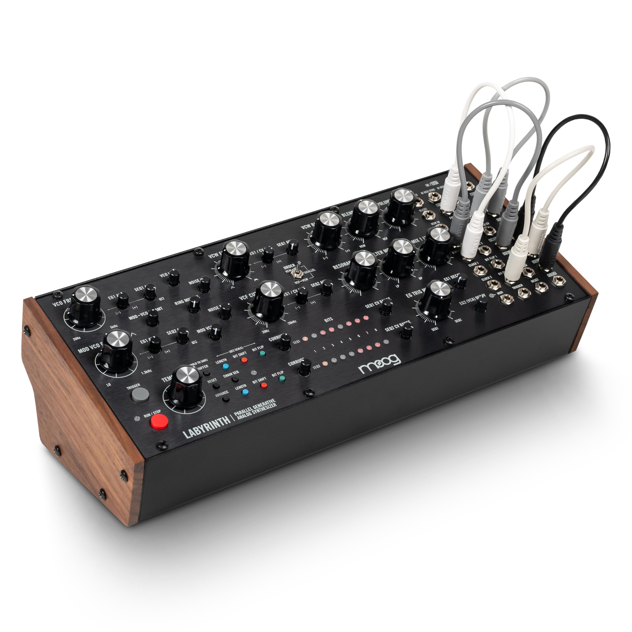 MOOG Labyrinth - Semi-Modular Parallel Generative Analog Synthesizer with Dual Sequencer, Dual Oscillators, VC Wavefolder, VC Fi