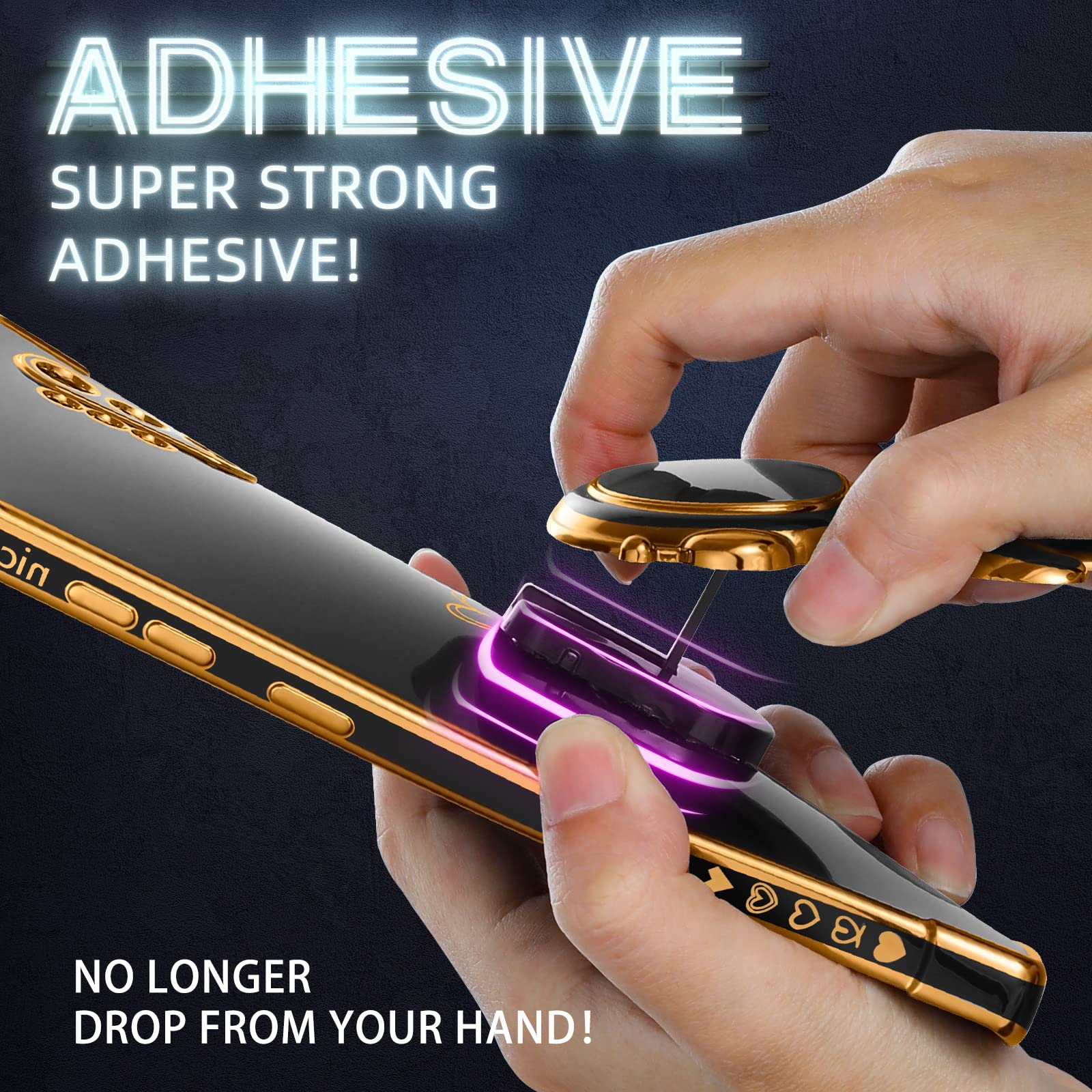 Buleens Cute Astronaut Case For Moto G Pure 2021, Lightweight Tpu Cover With Hidden Kickstand, Space Design, Black