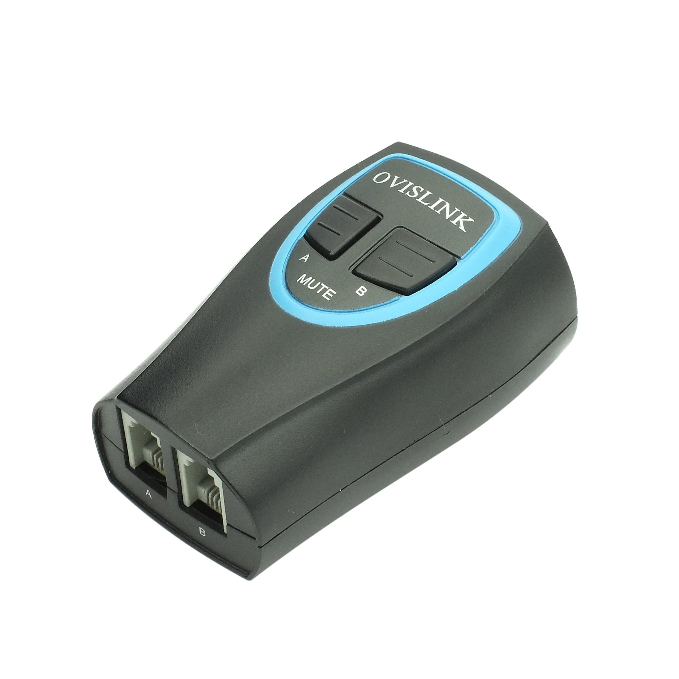 Ovislink Call Center Headset Training Adapter Compatible With All Rj9 Headsets, Included Wireless Headsets | Connect 2 Rj9 Headsets To 1 Telephone | Mute Buttons For Each Of The Headsets