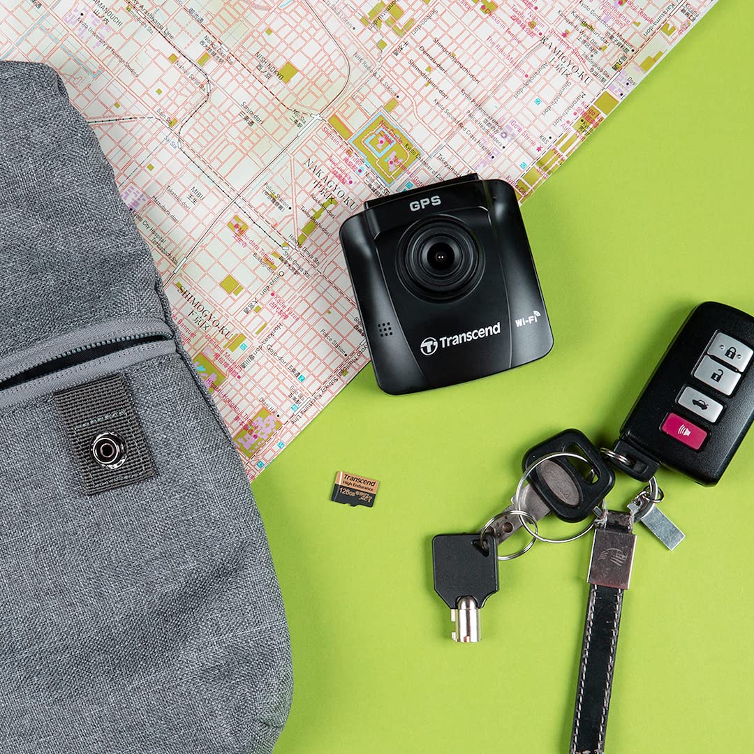 Transcend Information 16GB High Endurance microSD Card with Adapter (TS16GUSDHC10V),Black