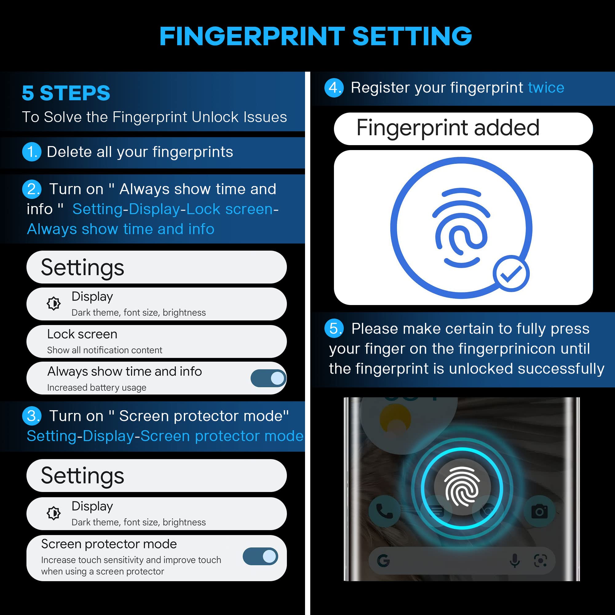[3 Pack] Fangtian 3D Curved For Pixel 7 Pro Screen Protector Tempered Glass, 9H Glass For Google Pixel 7 Pro 6.7Inch  [Fingerpri