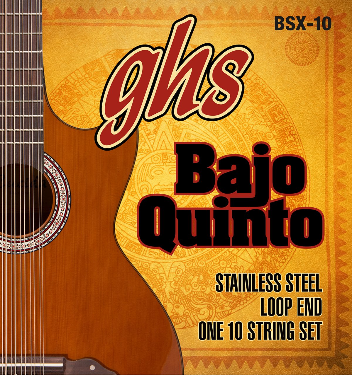 Ghs Strings Ghs Stainless Steel Bajo Quinto Strings Loop End (Bsx 10)