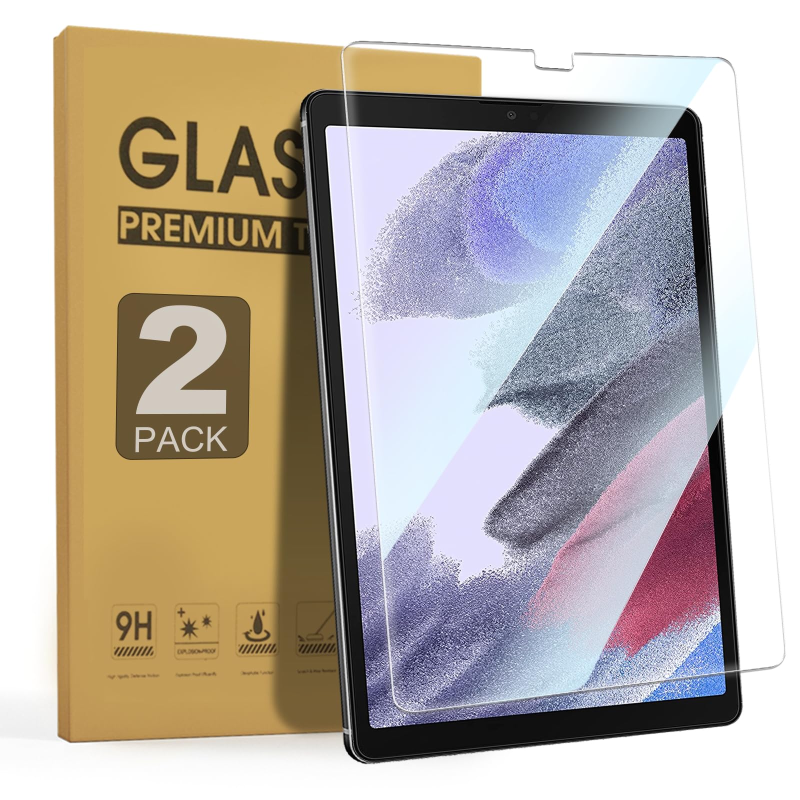 Zenrich [2Pack] Anti Blue Light Tempered Glass Screen Protector For Samsung Galaxy Tab A7 Lite 8.7 Inch (Sm T220/T225/T227) With