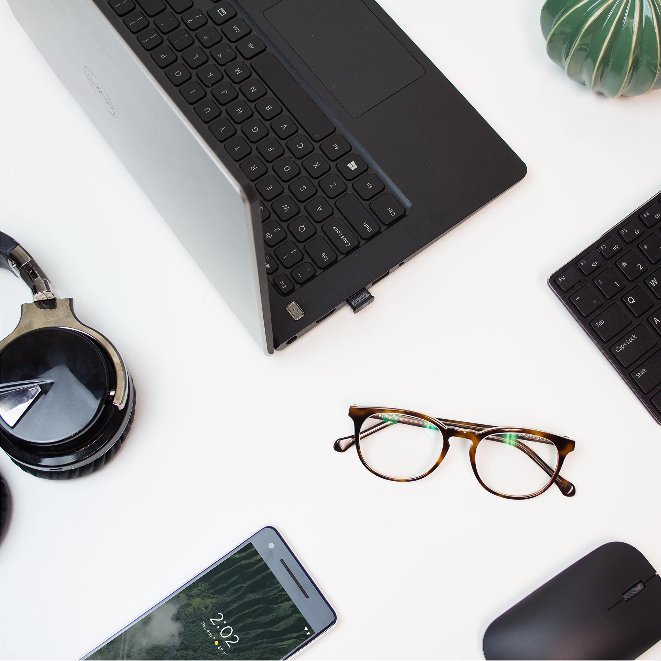 Plugable Usb Bluetooth 4.0 Low Energy Micro Adapter (Compatible With Windows 11, 10, 8.X, 7, Classic Bluetooth, Gamepad, And Ste