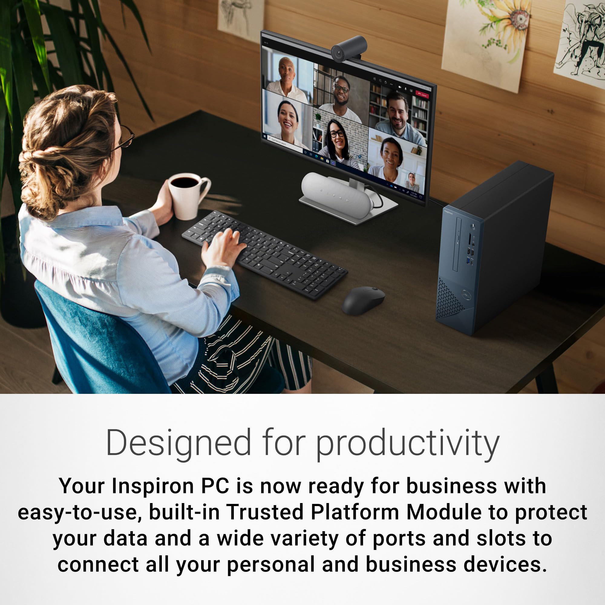 Dell Inspiron 3030S Small Desktop   Intel Core I5 14400 Processor, 16Gb Ddr5 Ram, 512Gb Ssd, Intel Uhd 730 Graphics, Windows 11