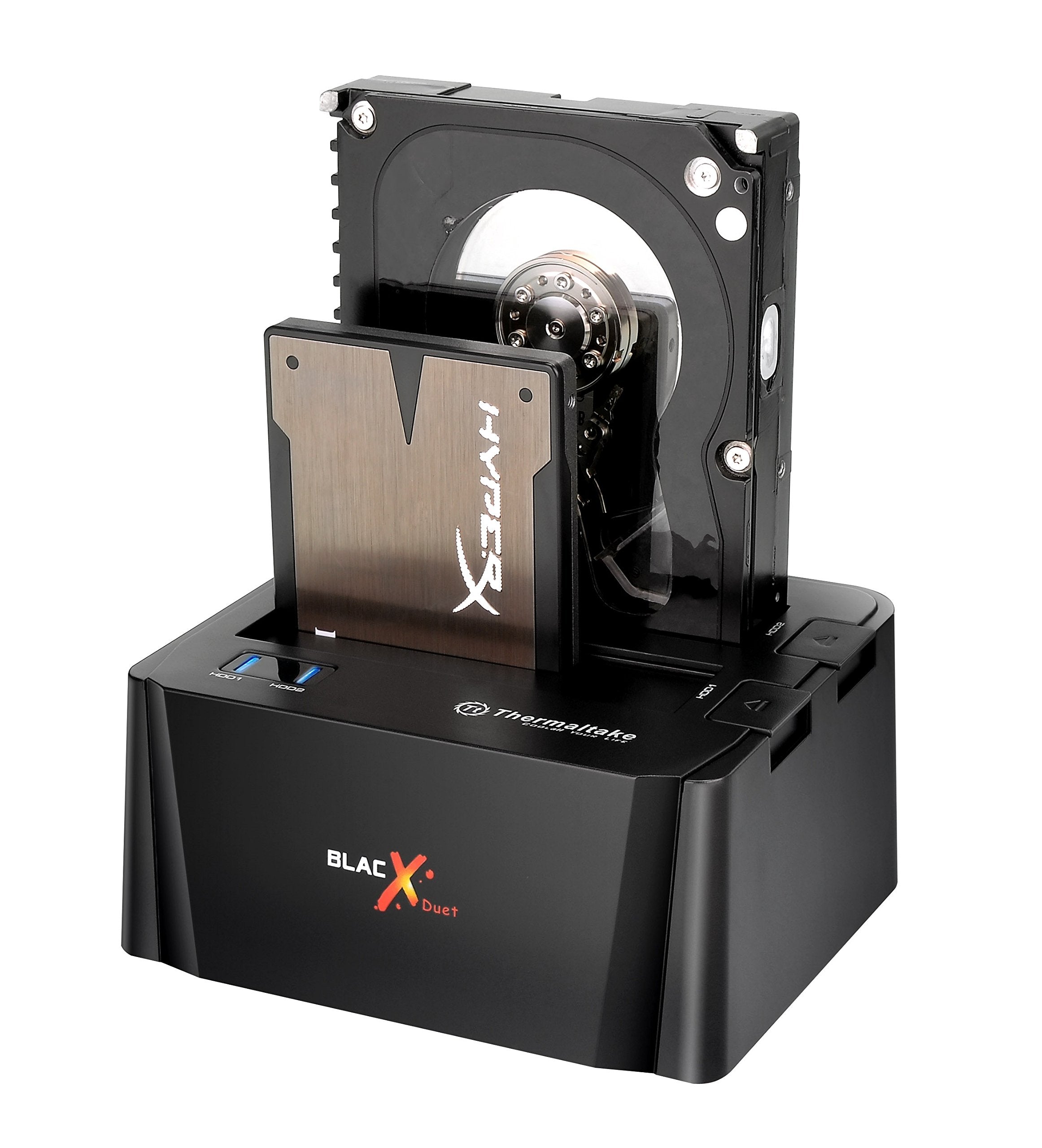 Thermaltake Blacx Duet 2.5   /3.5    Sata I/Ii/Iii Usb 3.0 External Hard Drive Enclosure Docking Station St0014U D