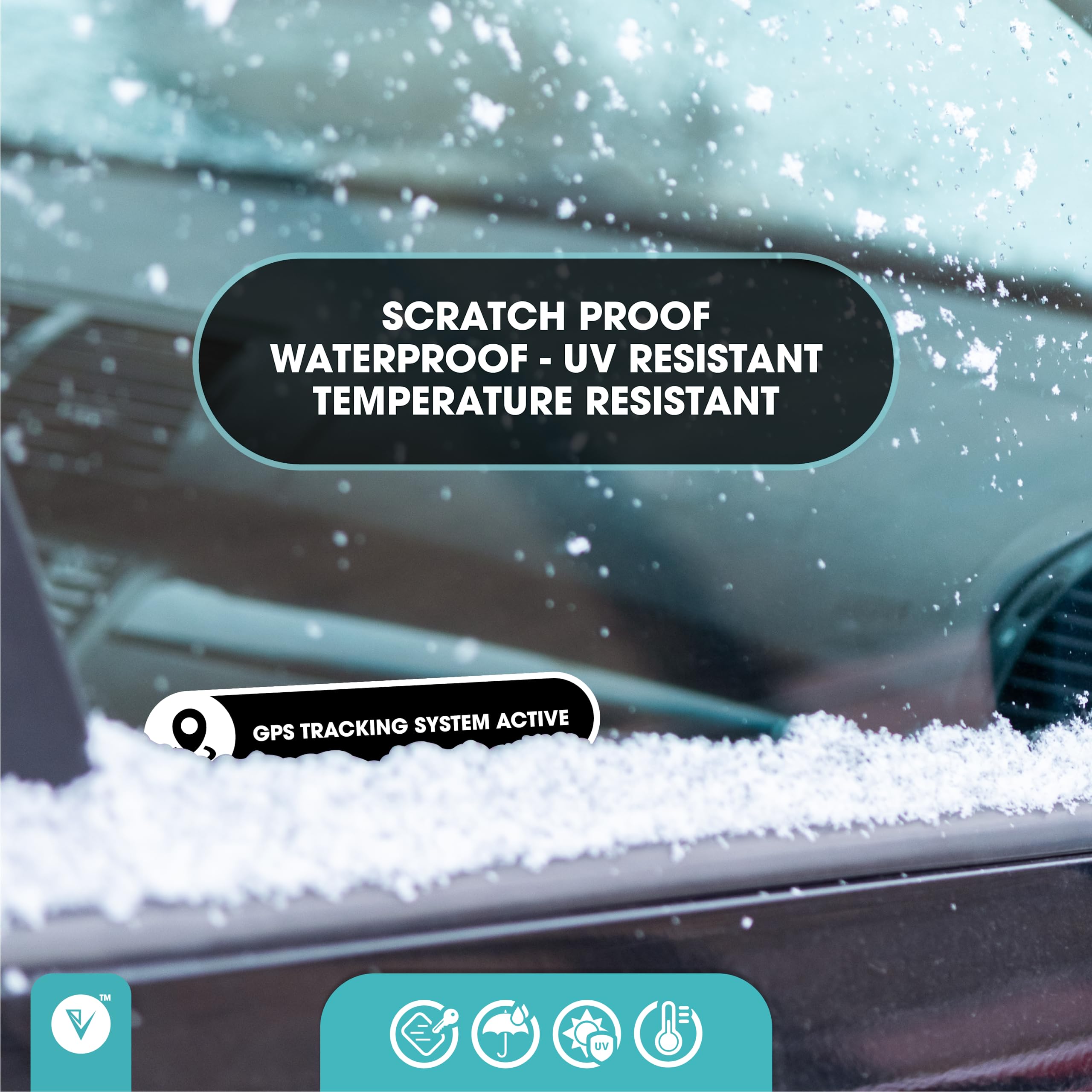 Small 2 Pack Gps Tracking System Sticker | Gps Active Sign For Cars | Car Window Sticker Sign | Glossy 5X1 Inches Waterproof Sti