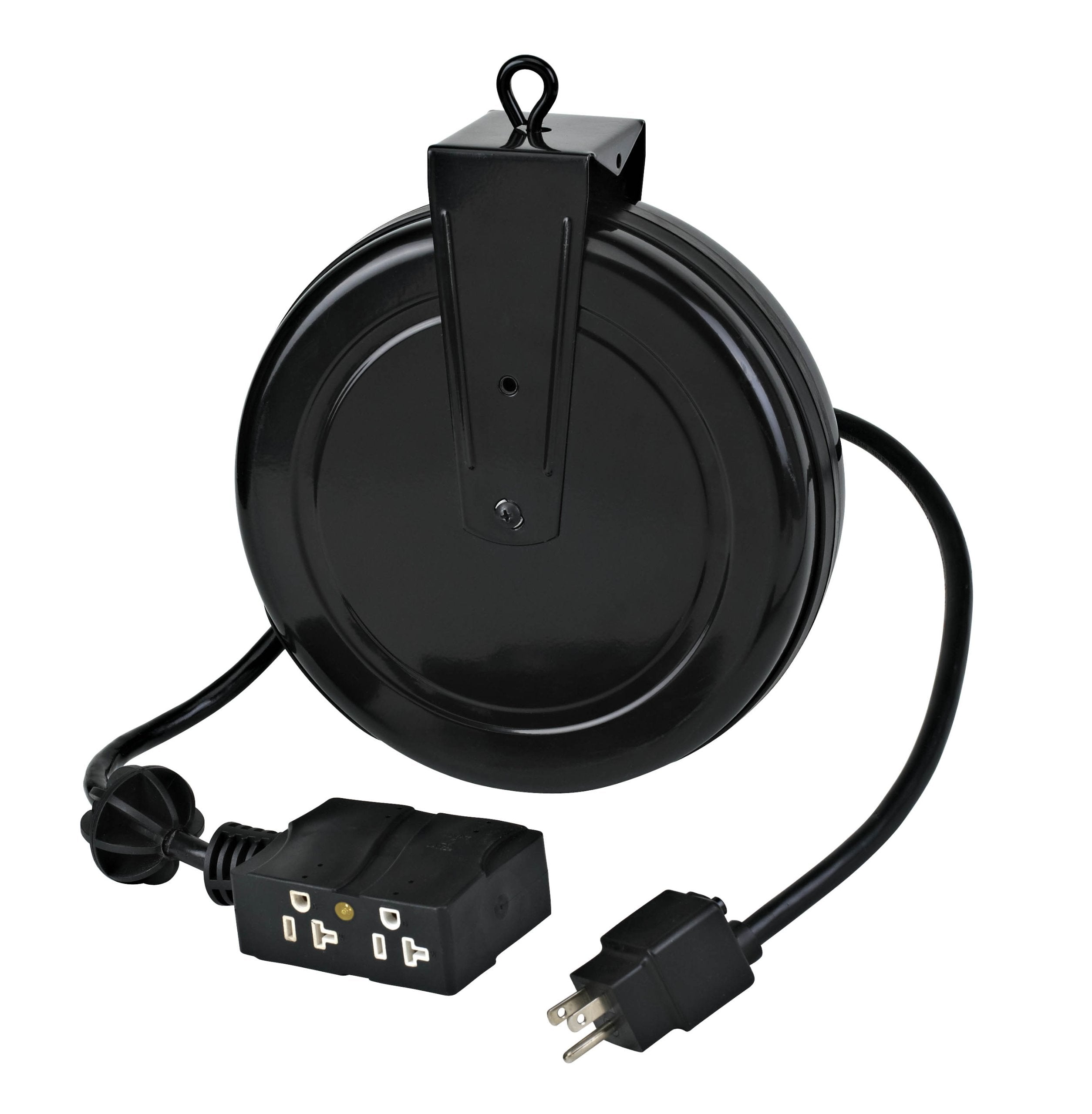 Alert 5020TF-4C Retractable Extension Cord Reel, Outlets, Circuit Breaker