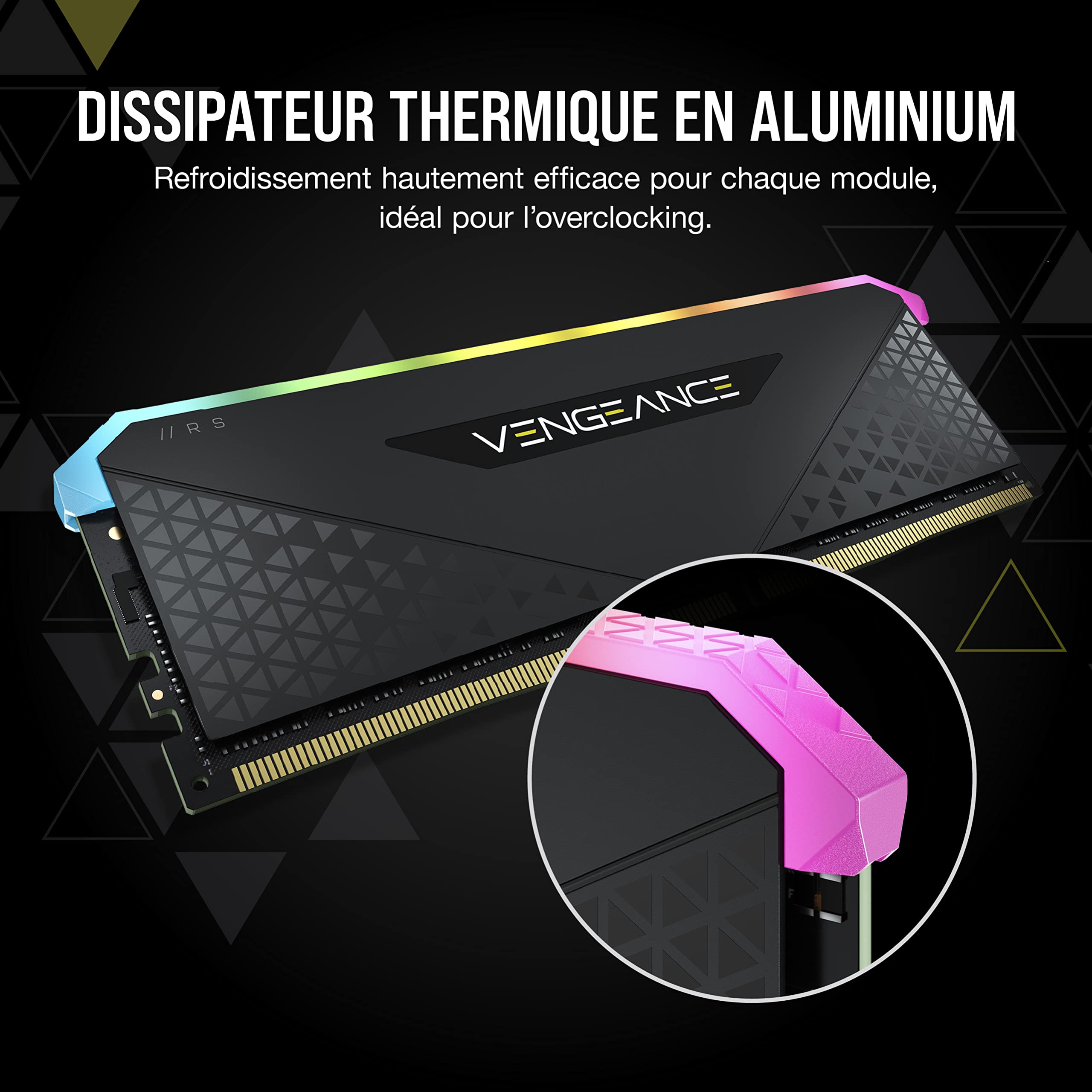 Corsair Vengeance Rgb Rs 16Gb (2X8Gb) Ddr4 3600 (Pc4-28800) C18 Desktop Memory