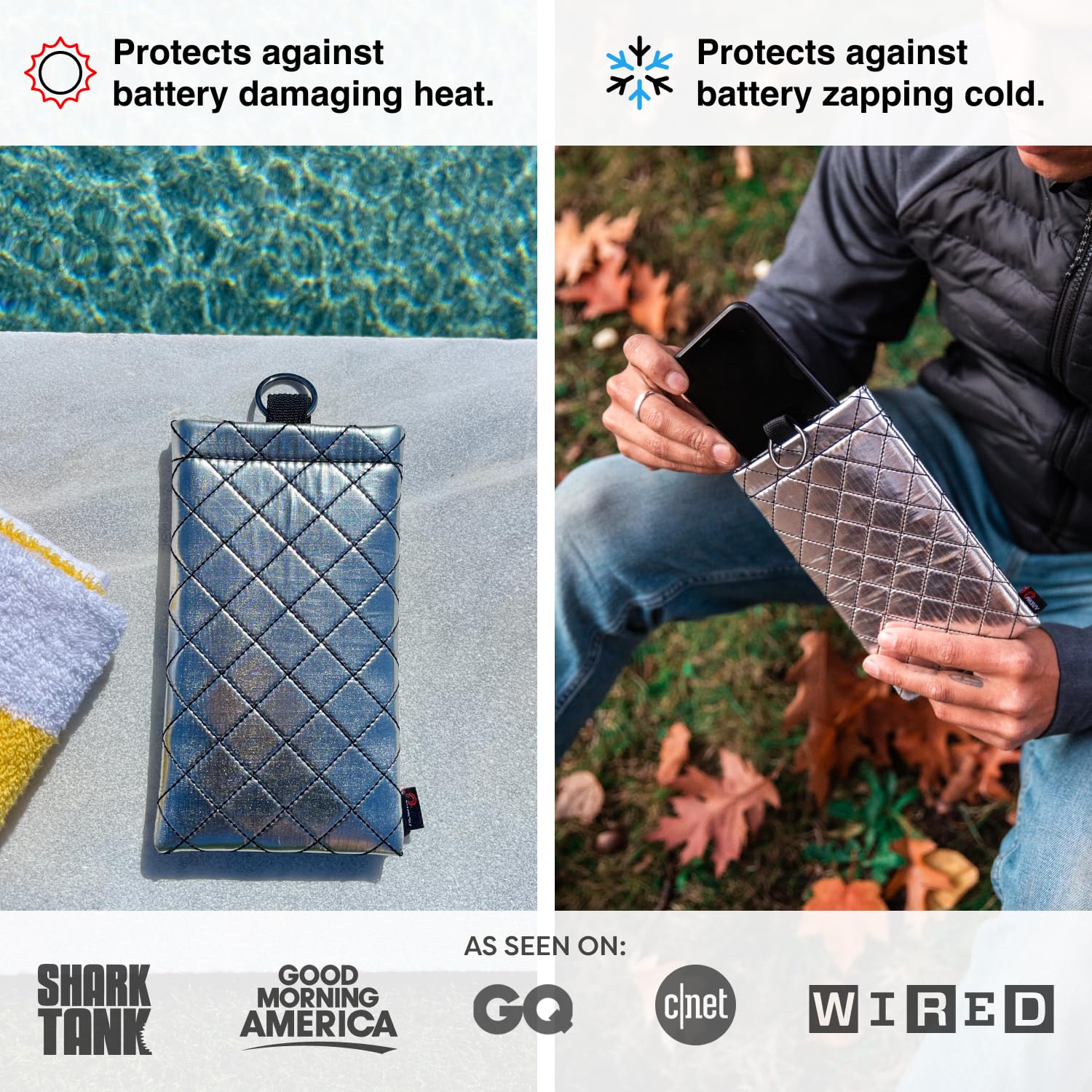 Phoozy Thermal Phone Case - Apollo Ii Series : Cell Phone Pouch With Agion Lining Prevents Overheating, Extends Battery Life, Pr