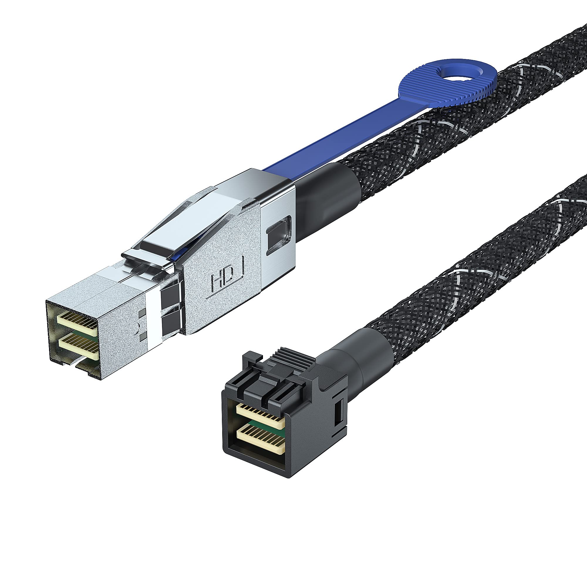 Sff 8644 To Sff 8643 Mini Sas Hybrid Sas Cable, External 26Pin To Internal 36Pin Hybrid 12Gbps Sas3.0 Cable For Raid Systems, Da