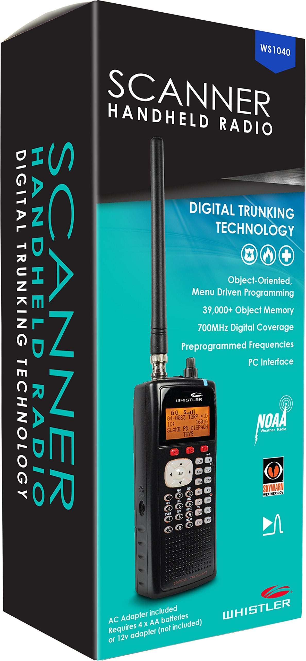 Whistler Ws1040 Handheld Digital Scanner Radio