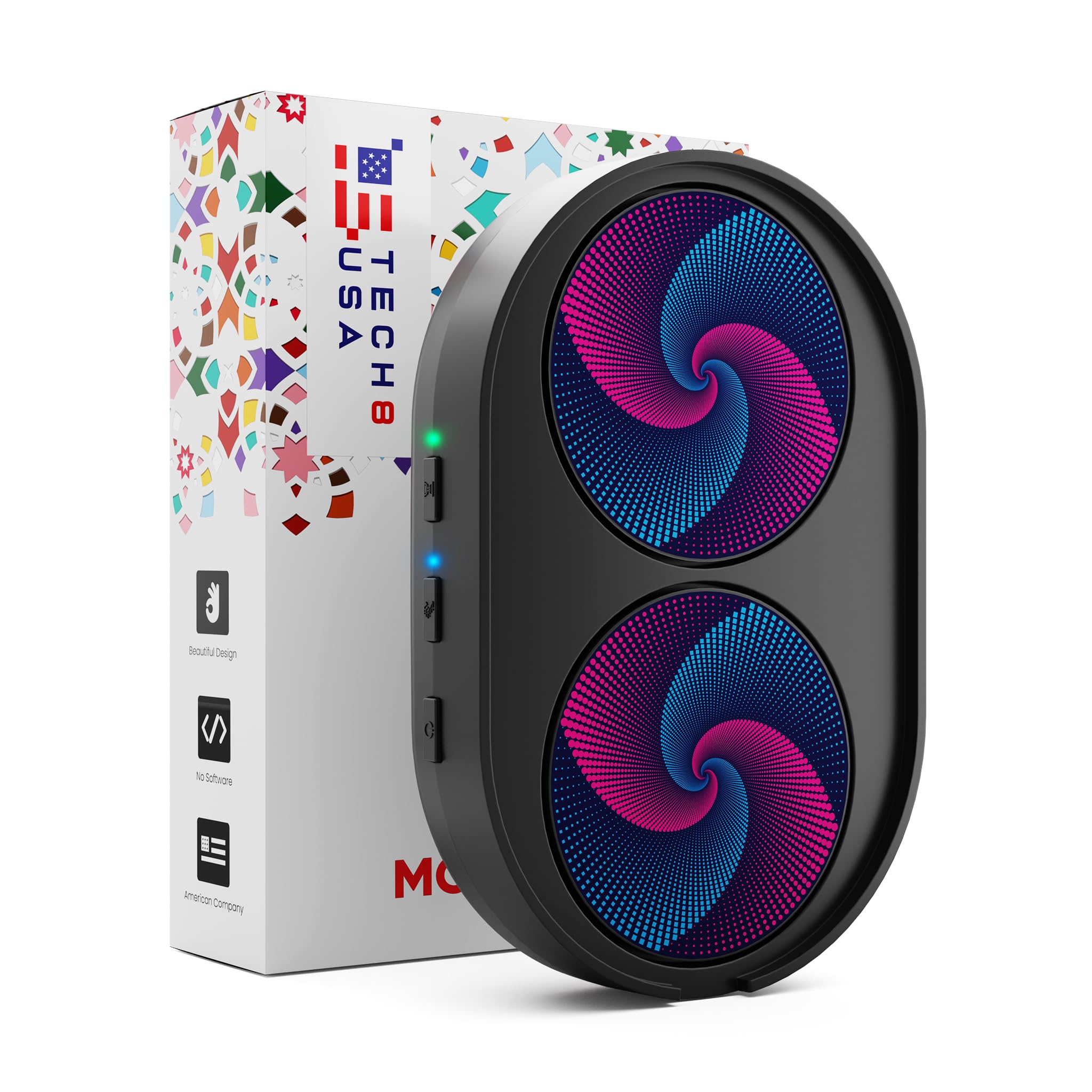 Tech8 Usa Dual Disc Mouse Mover, Jiggler, Auto Off Timer, Activity Settings, No Software, Realistic Movement, Patented, Designed