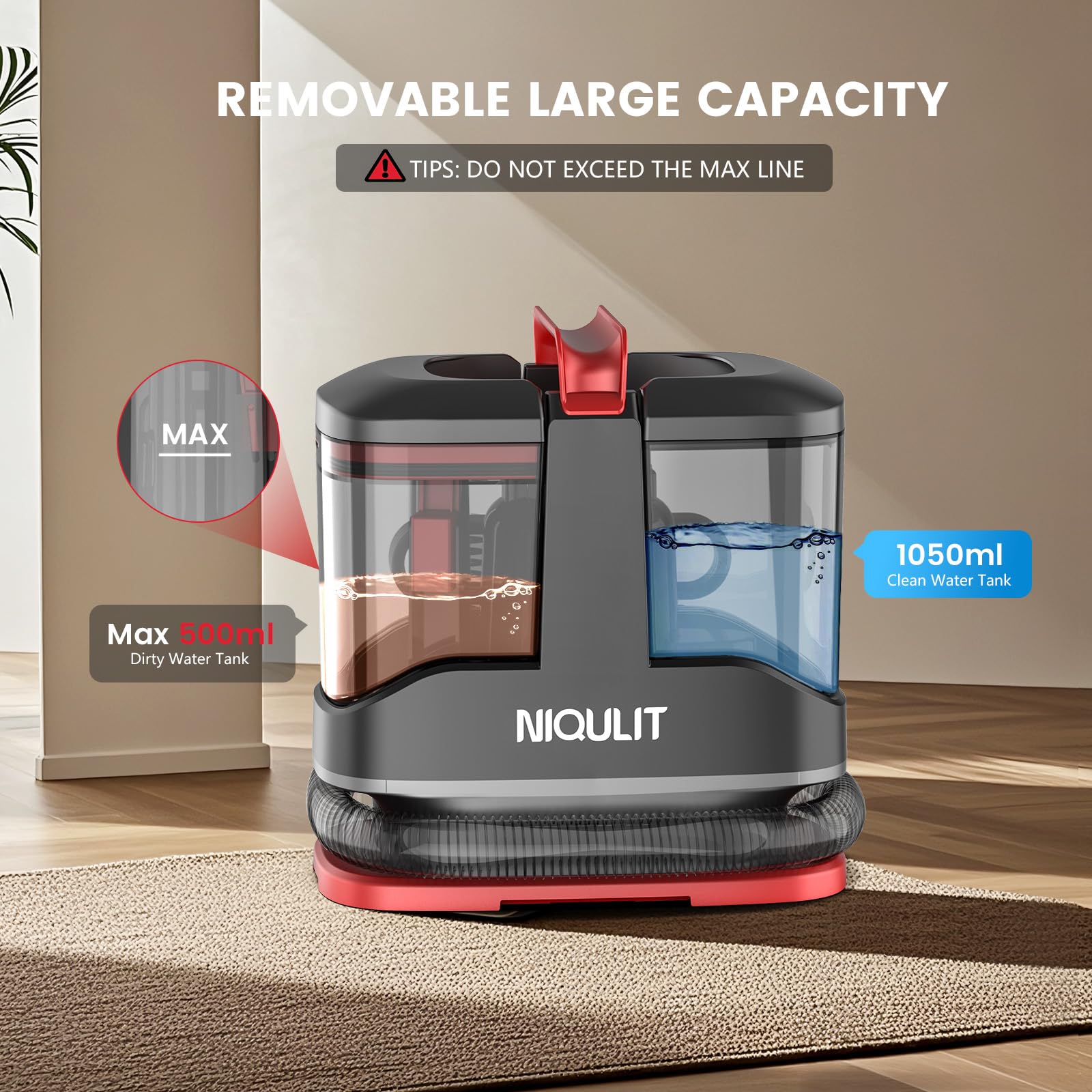 Portable Spot Cleaner Machine For Carpet And Upholstery, Spot Cleaner For Area Rug, Stair And Furniture