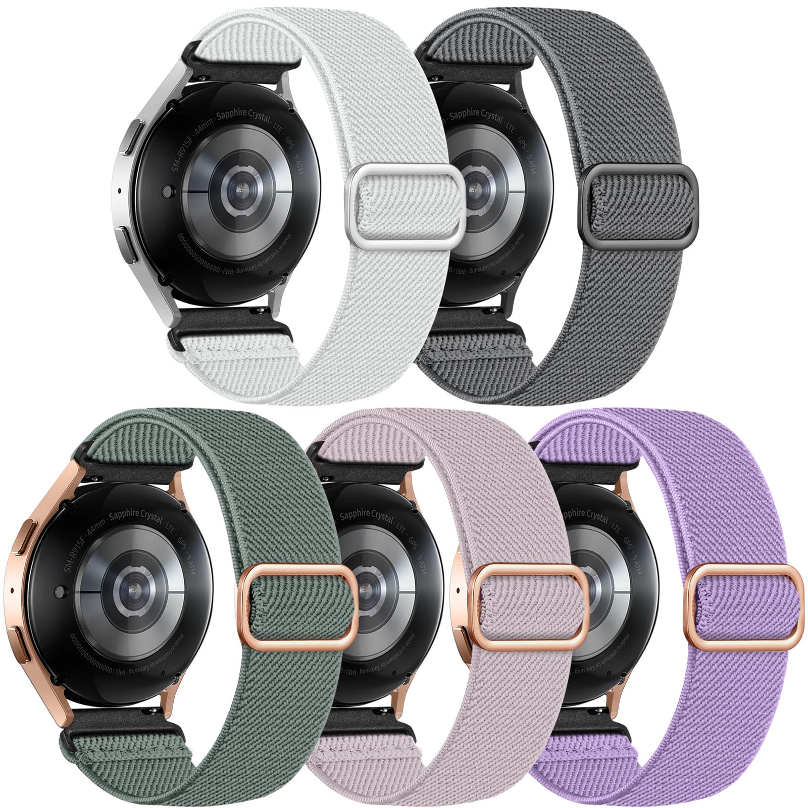 Lerobo Elastic Bands Compatible With Samsung Galaxy Watch 6 5 4 7 Fe 40Mm 44Mm 45Mm/For Galaxy Watch 6 4 Classic Band 42Mm 46Mm