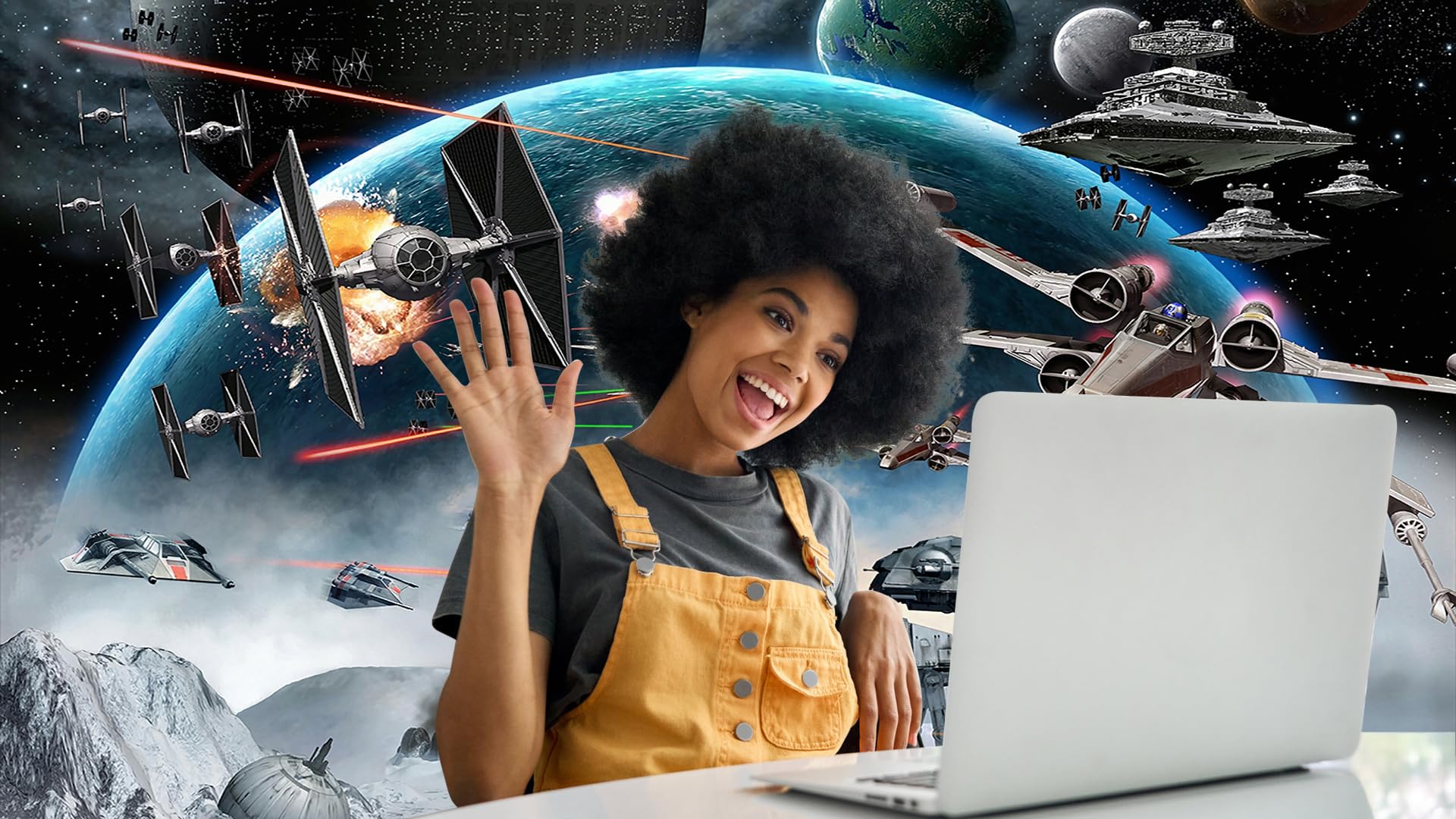 Yynxsy 7X5Ft Spaceship Interior Science Fiction Series Backdrops With Earth Background Window View Spaceship Photography Backgro