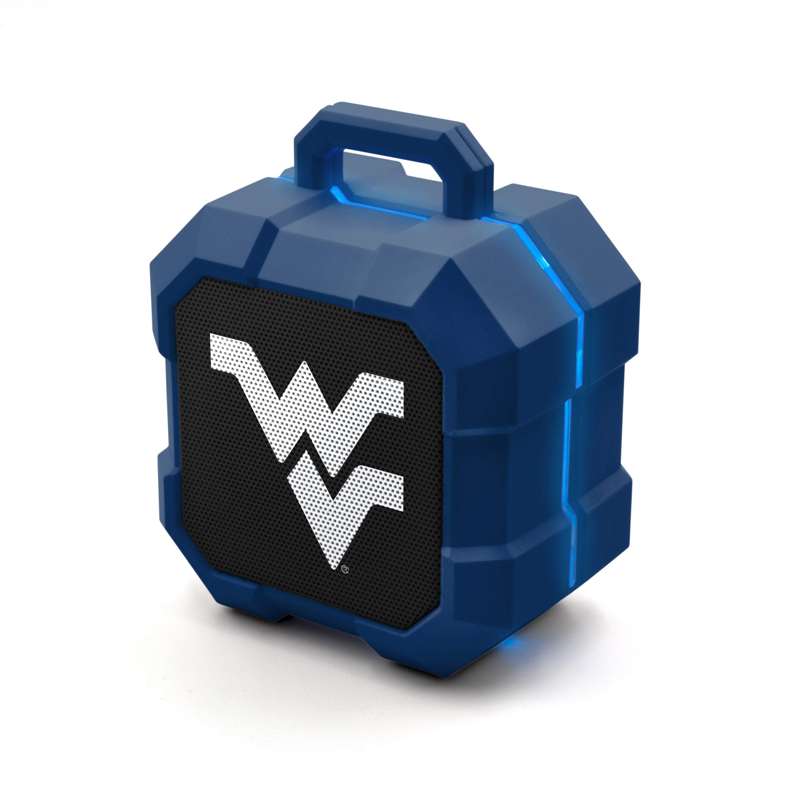 Soar Ncaa Shockbox Led Bluetooth Speaker, West Virginia Mountaineers
