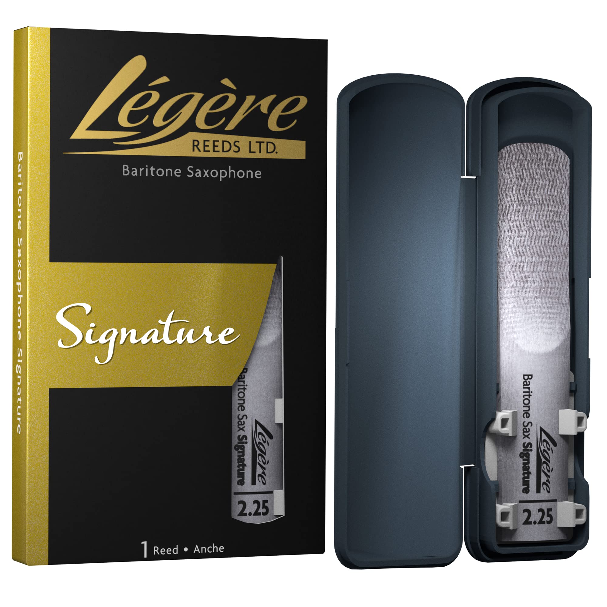 L  Gre Reeds   Baritone Saxophone Reed, Signature, Strength 2.25 (Bsg2.25)   Premium Synthetic Woodwind Reed
