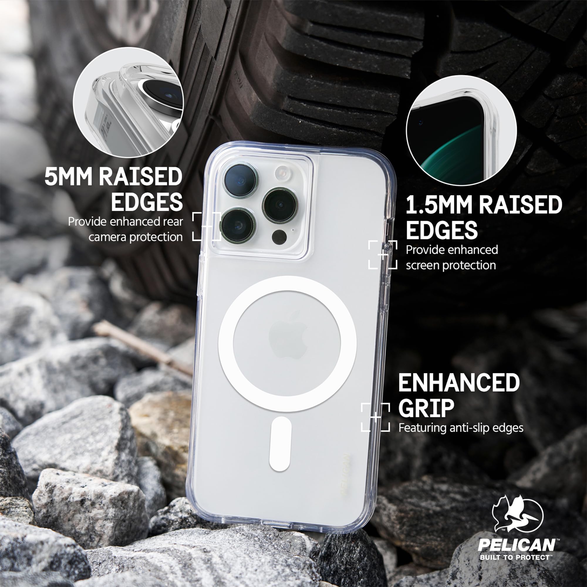 Pelican Ranger Series   Iphone 15 Pro Max Case 6.7'' [Compatible With Magsafe] [Anti Yellow] Magnetic Phone Case With Anti Scrat