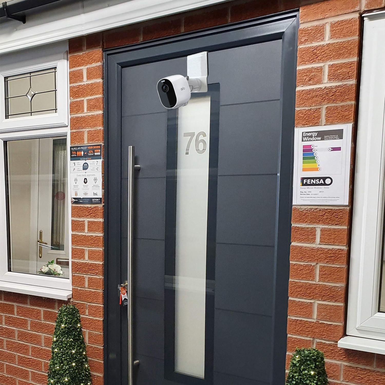 Uogw 2Pack Door Gutter Mount For Arlo Pro 4/Pro 3/Pro 2/Pro/Arlo Pro 5S 2K/Go 2/Arlo Ultra2/Ultra/Arlo Essential/Eufy E/Eufy 2C/Nest/Simplisafe,Attaches To Door Or Gutter Without Tools Or Wall Damage