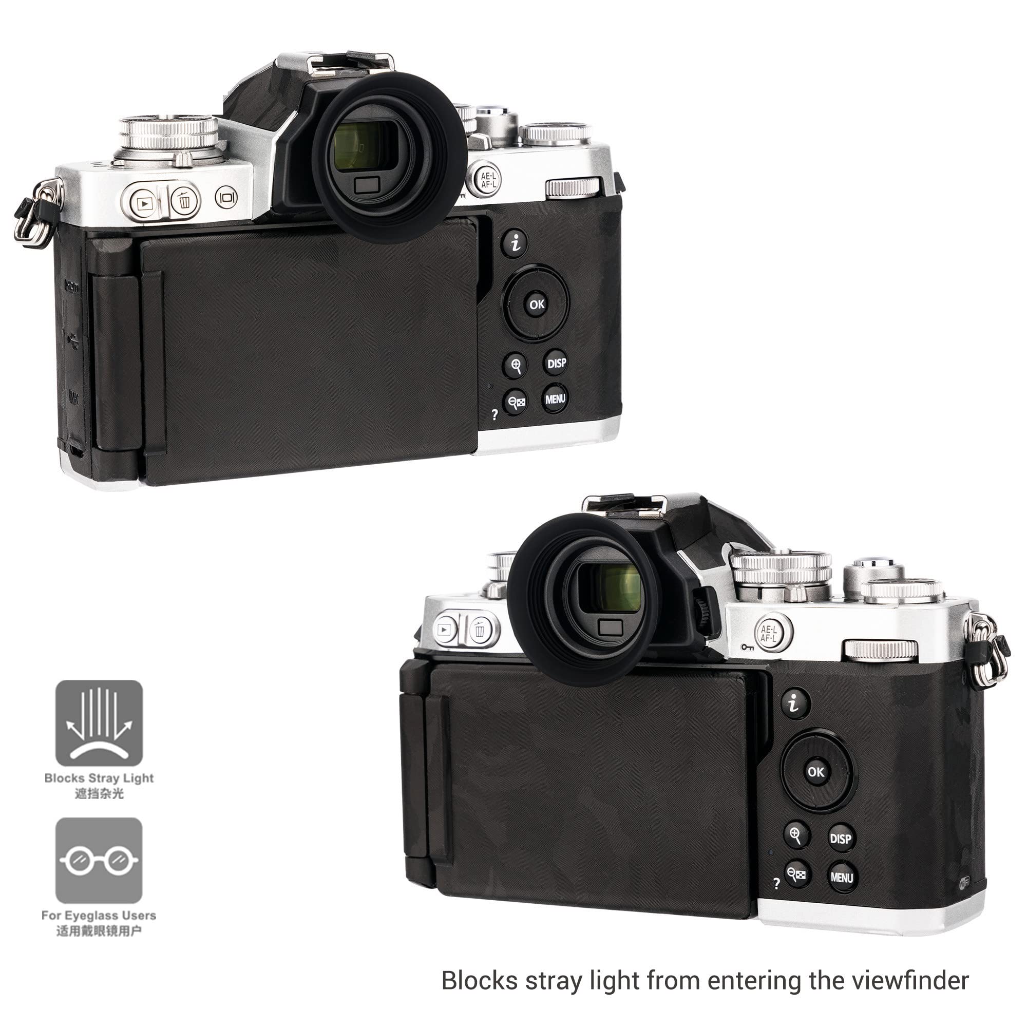 Soft Silicon Camera Viewfinder Eyecup Eyepiece Eyeshade For Nikon Zfc Z Fc Camera Replaces Nikon Dk 32 Eye Cup Protector