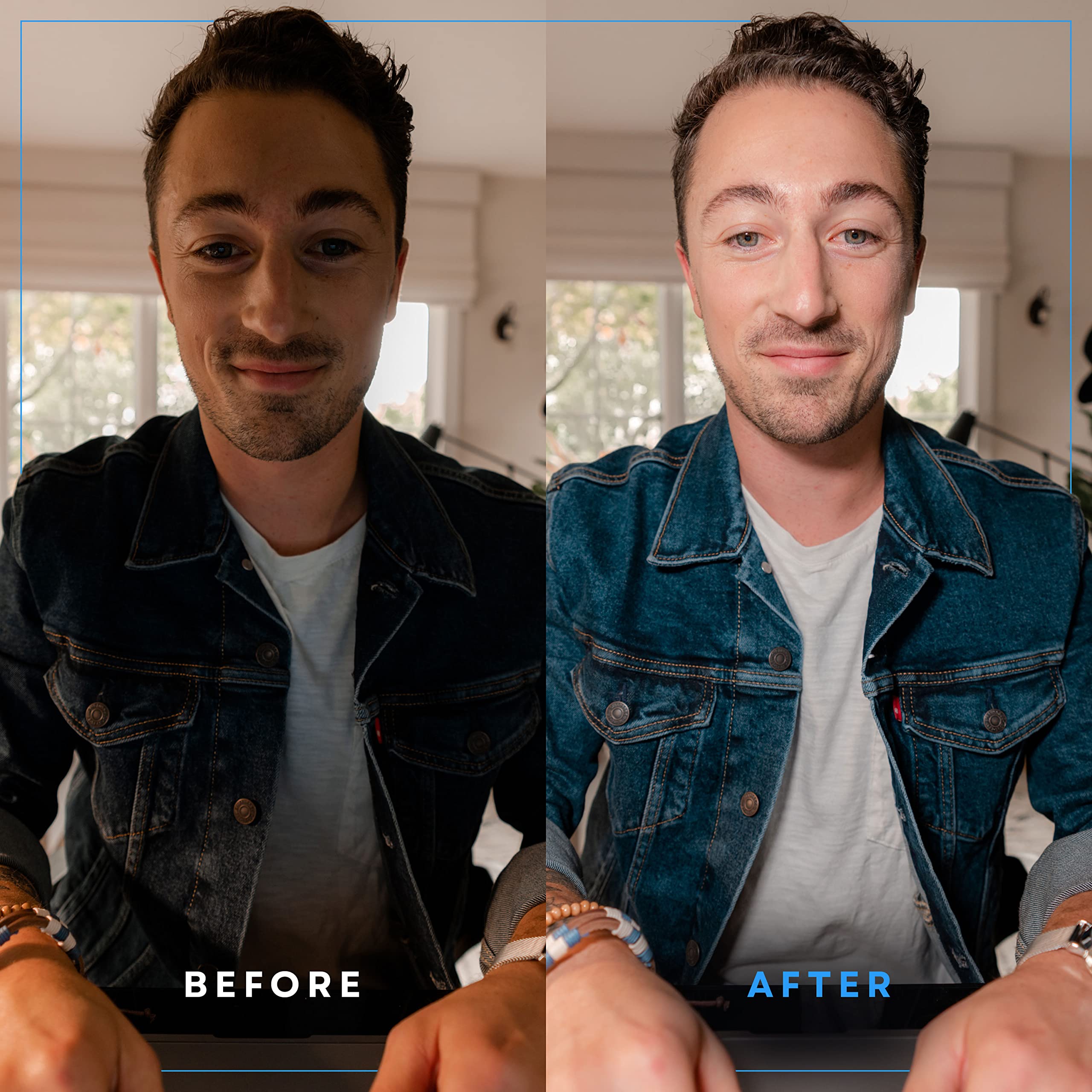 Lume Cube Broadcast Lighting Kit Live Stream Webcam Light For Computer & Laptop Enhance Video Calls Streaming & Vlogging Include